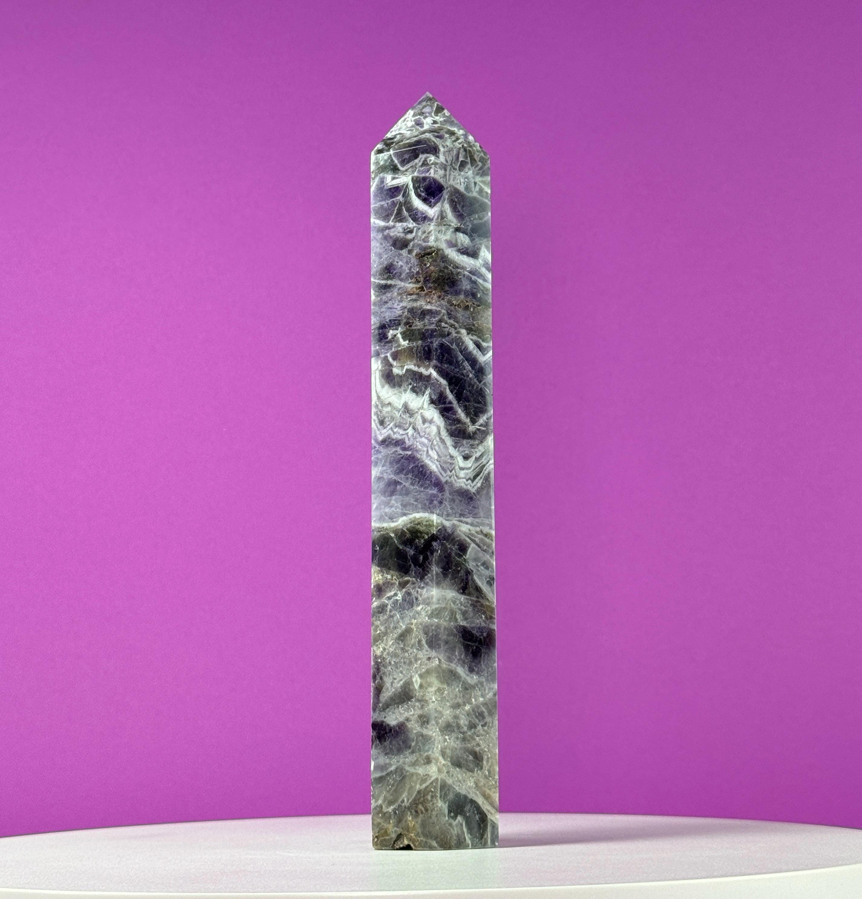 Dream Amethyst Tower, 10 Inches Tall
