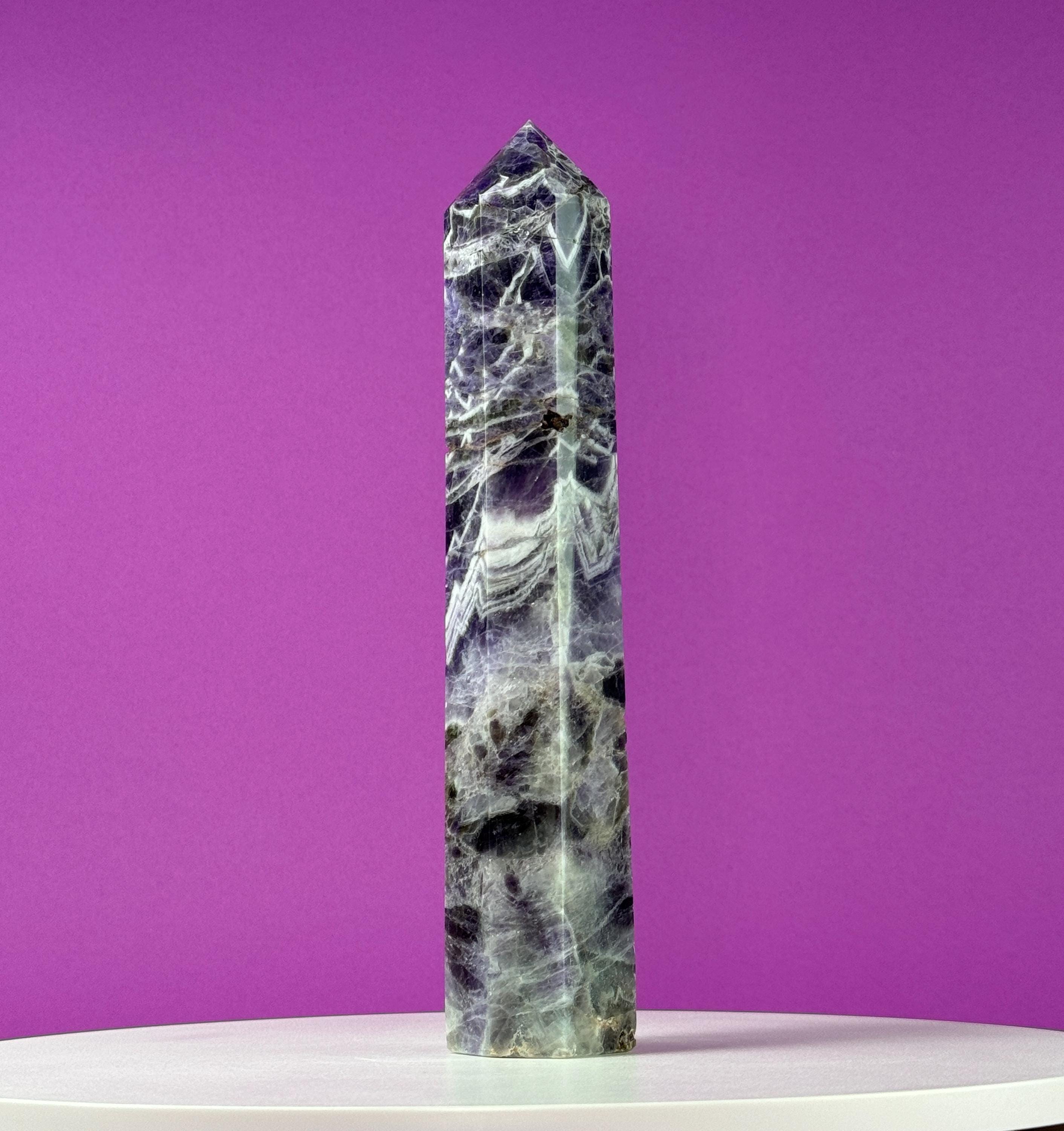 Dream Amethyst Tower, 10 Inches Tall