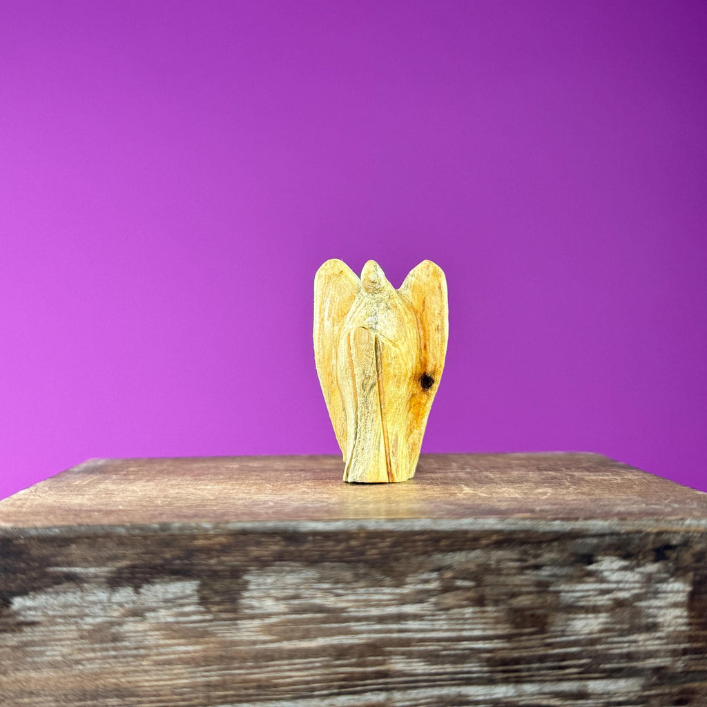 Mini Palo Santo Angel Carvings (Peru), 1.46 Inches Tall, 5-Pack