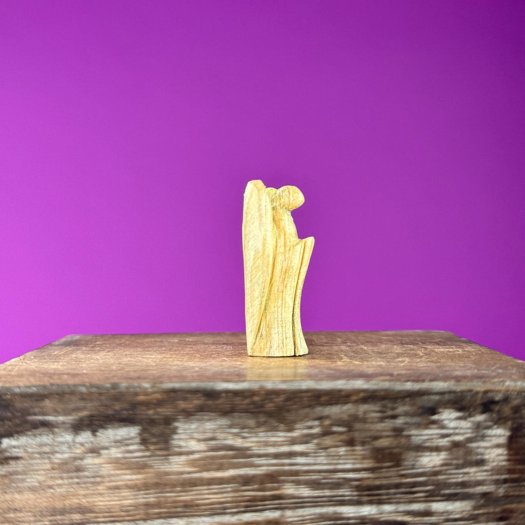 Mini Palo Santo Angel Carvings (Peru), 1.46 Inches Tall, 5-Pack
