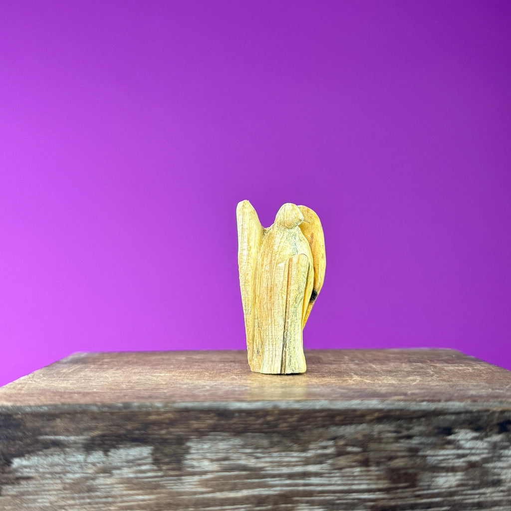 Mini Palo Santo Angel Carvings (Peru), 1.46 Inches Tall, 5-Pack