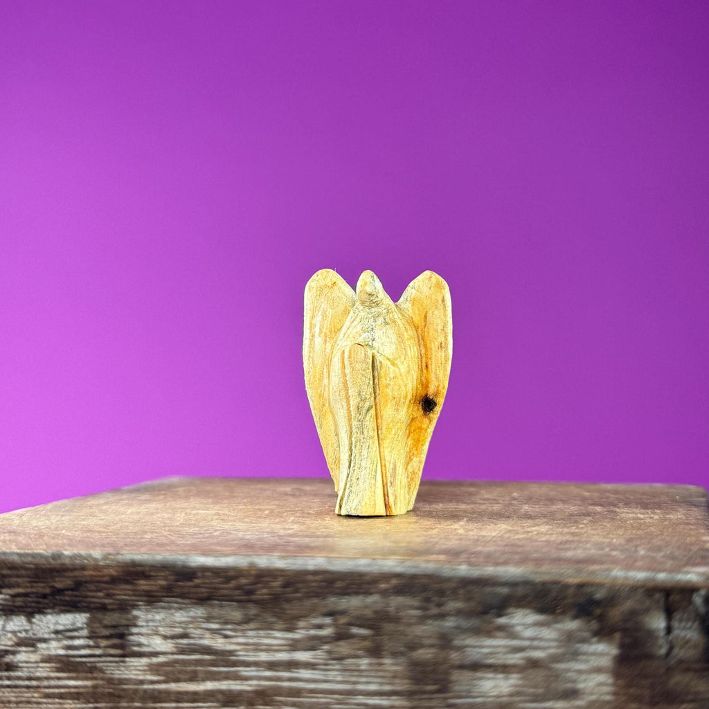 Mini Palo Santo Angel Carvings (Peru), 1.46 Inches Tall, 5-Pack