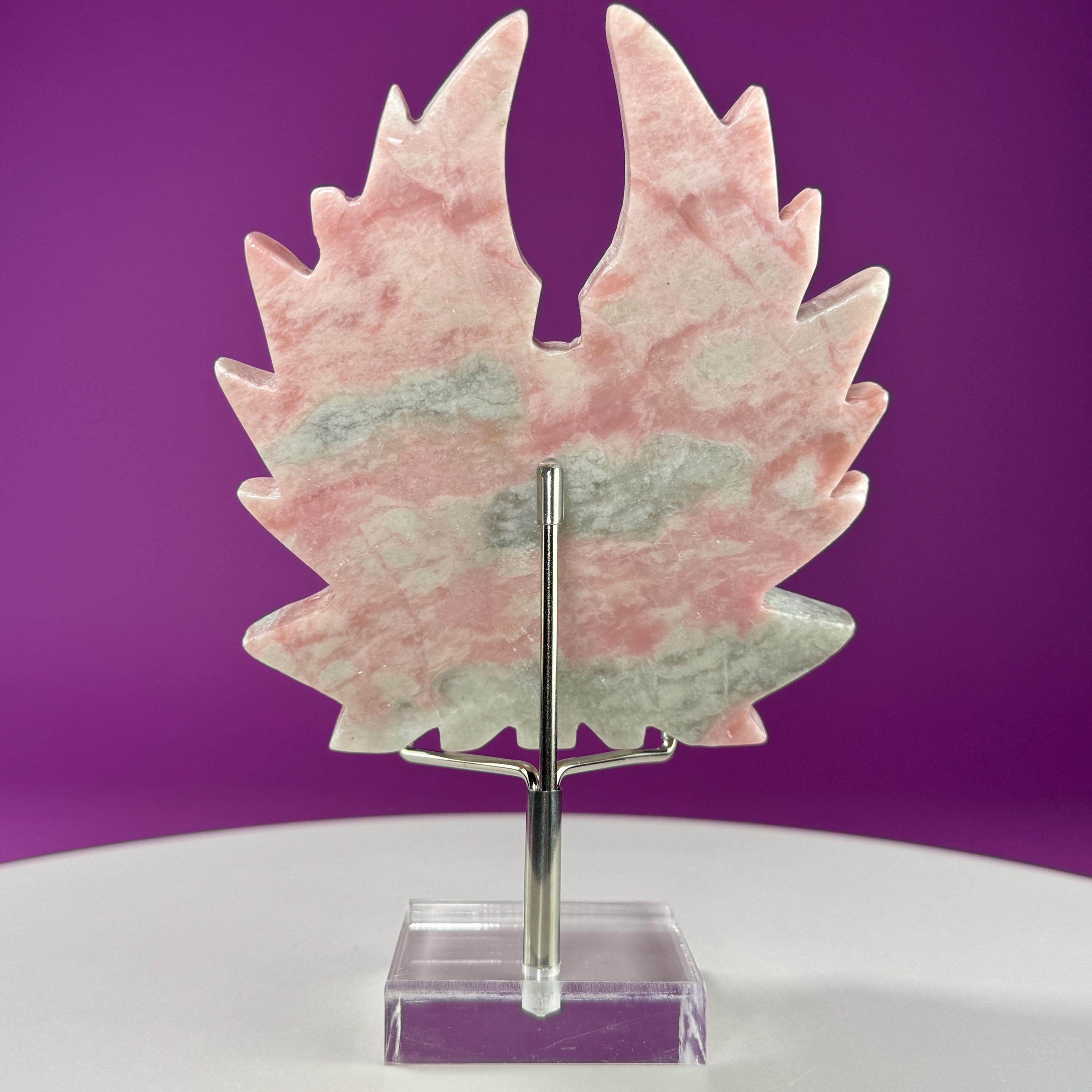 Pink Opal Angel (With Stand)