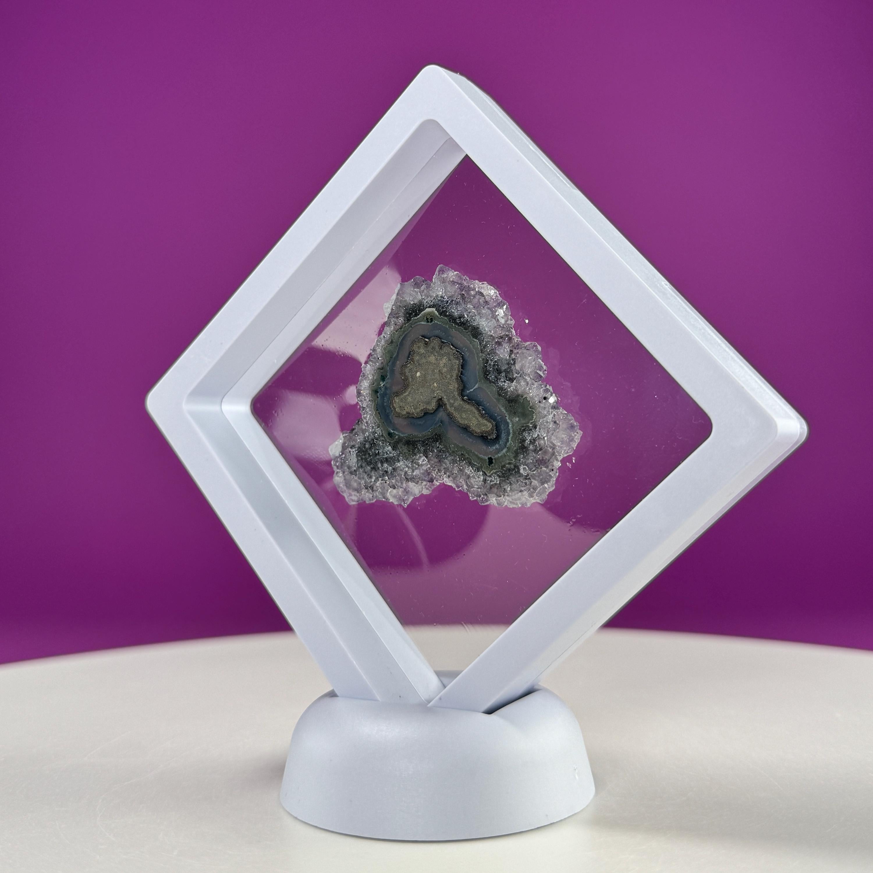 Stalactite Slice, Stalactite Eye (Uruguay) (Includes Display Stand)