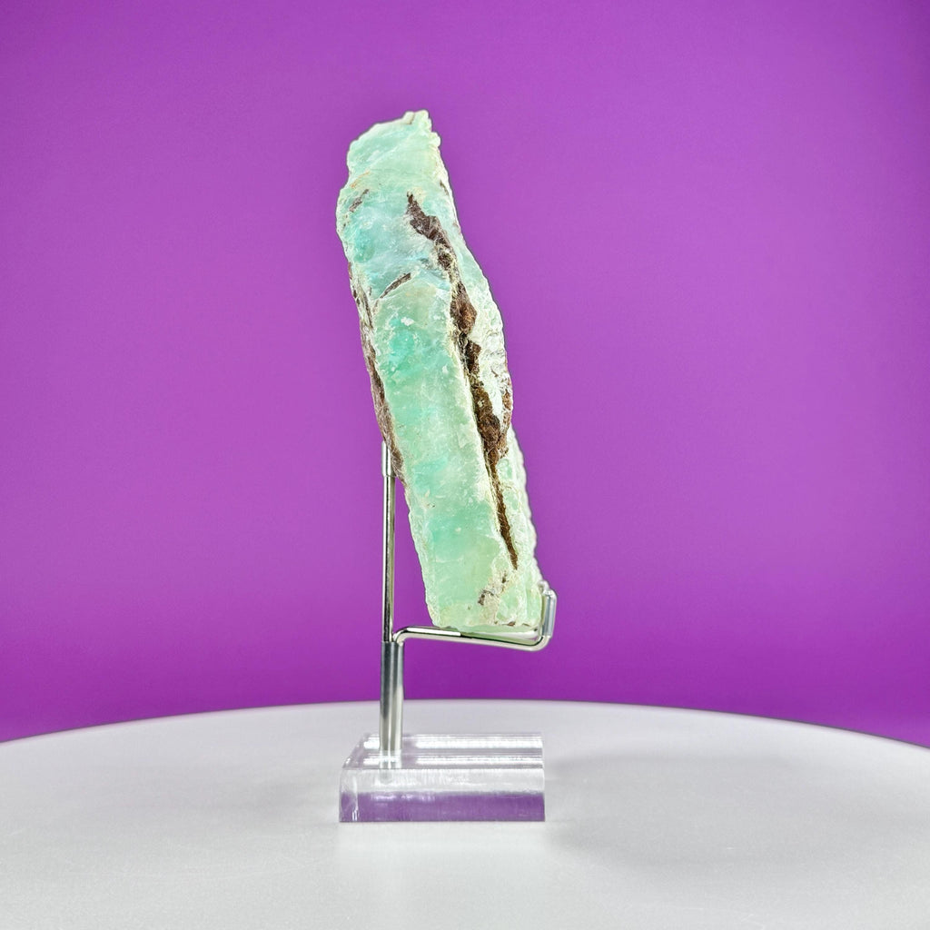 Chrysoprase Specimen (Includes Stand)