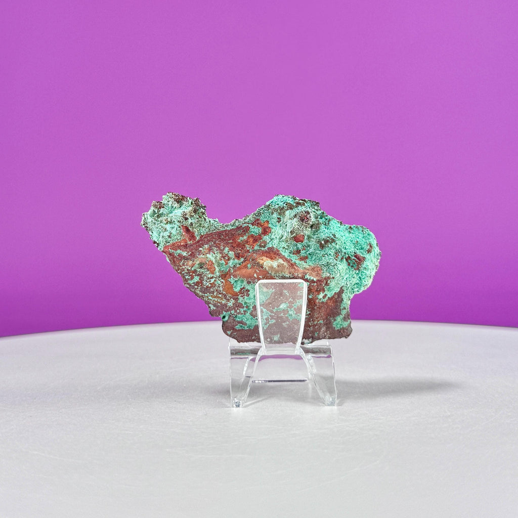 Brochantite Specimen (Mexico) (Includes Acrylic Stand)
