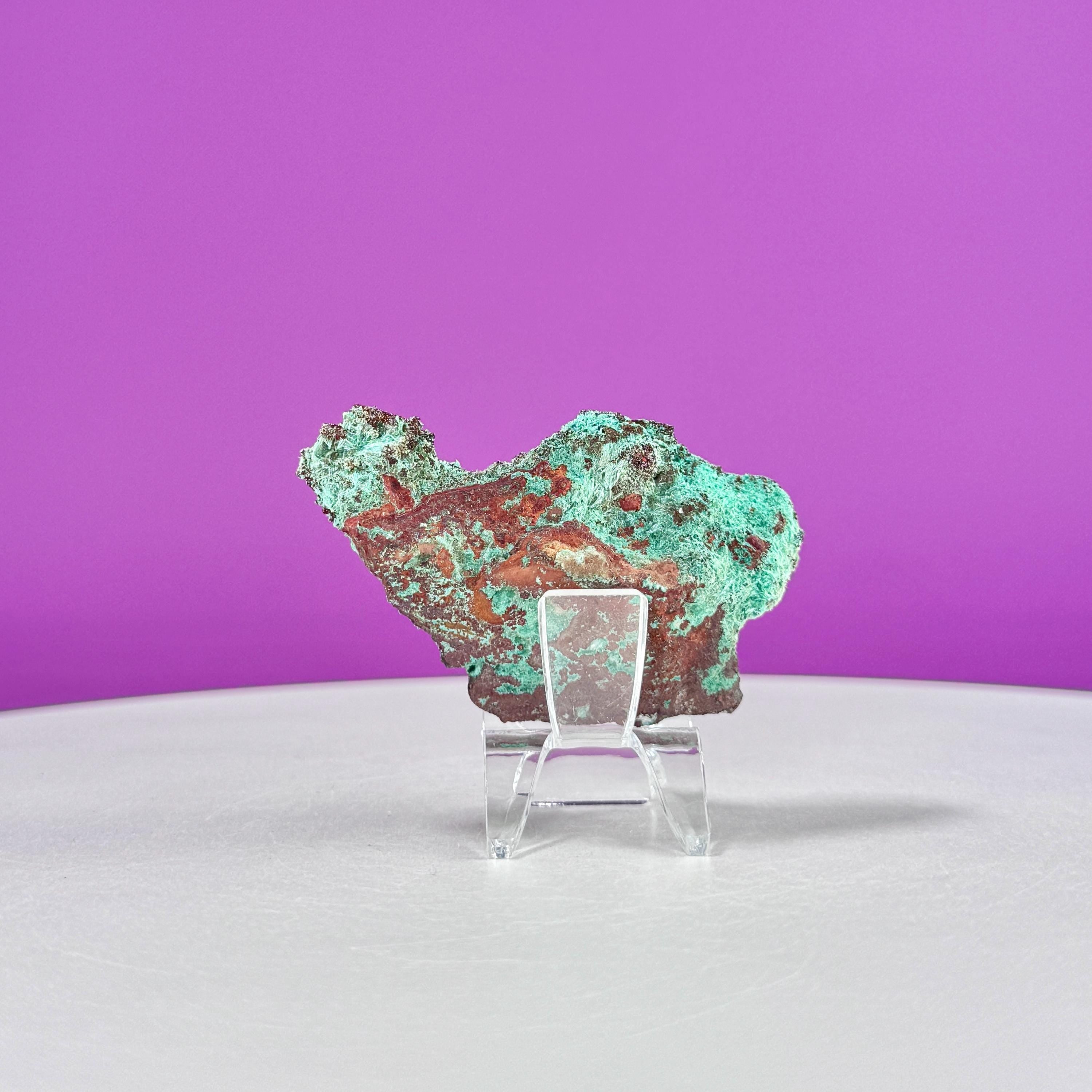 Brochantite Specimen (Mexico) (Includes Acrylic Stand)