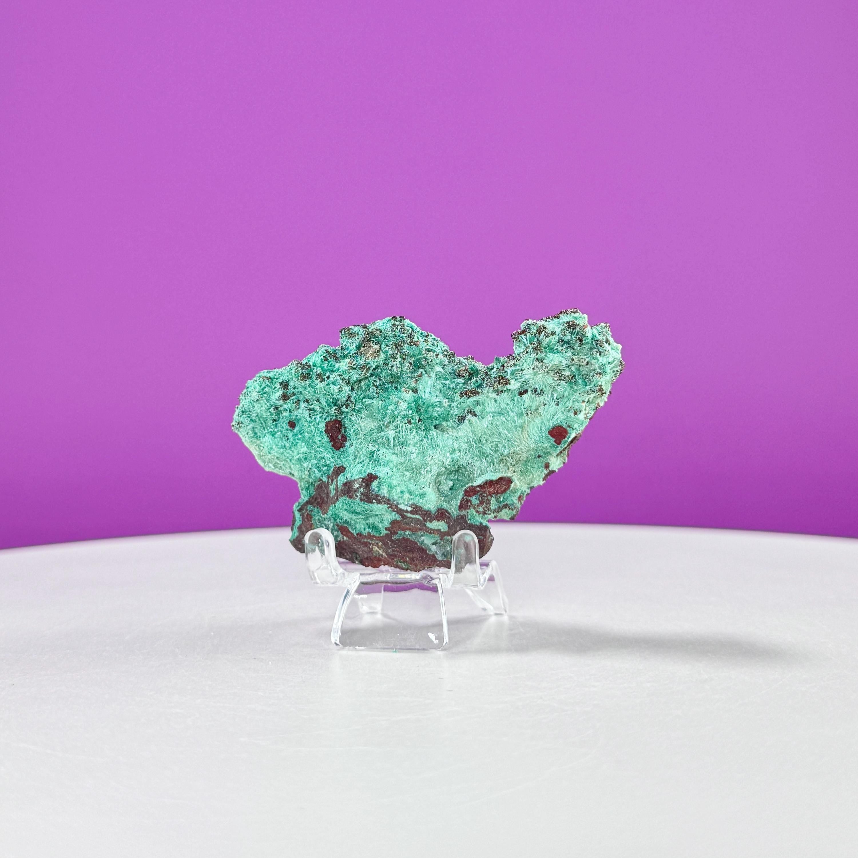 Brochantite Specimen (Mexico) (Includes Acrylic Stand)
