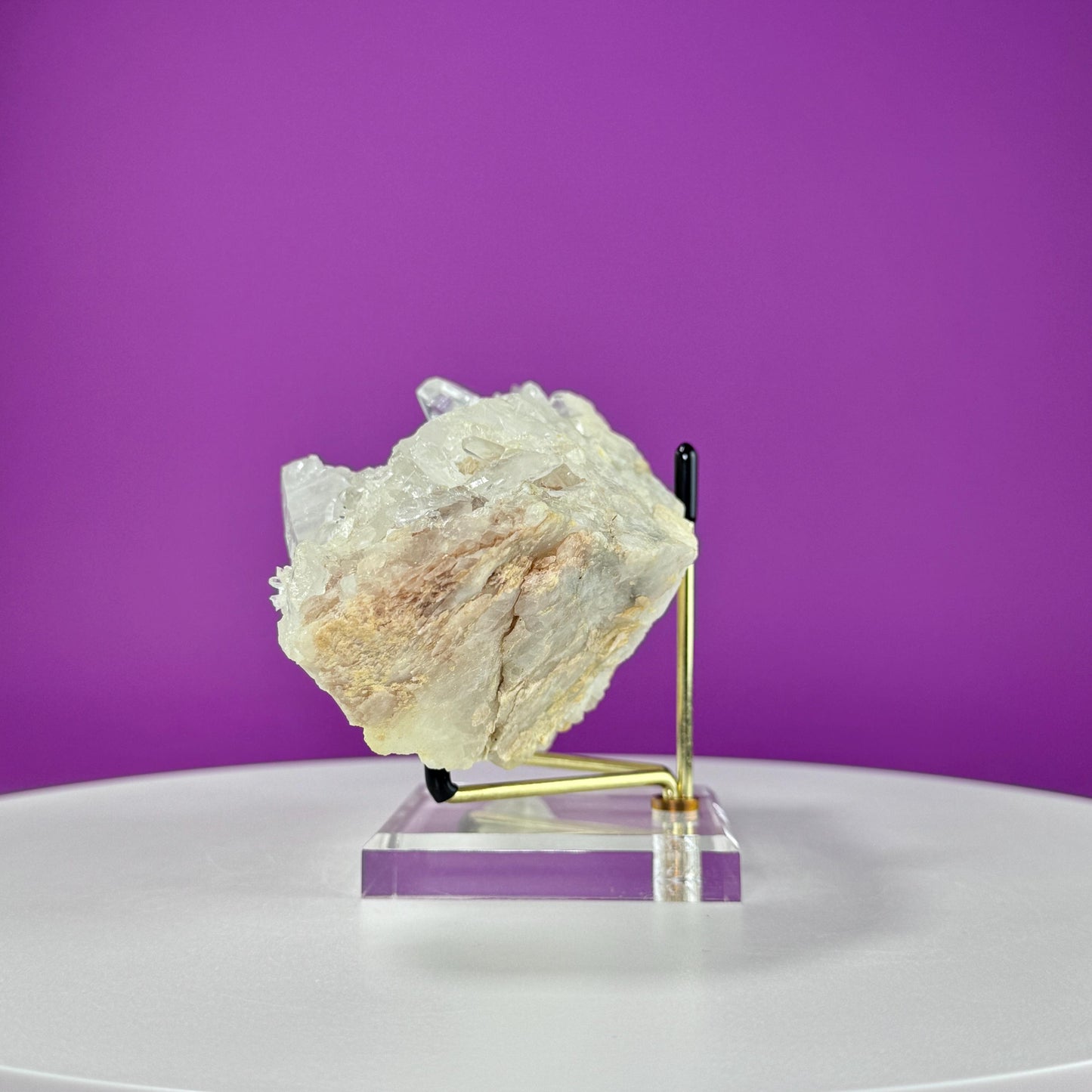 Tibet Quartz Cluster (Includes Gold Metal/Acrylic Stand)
