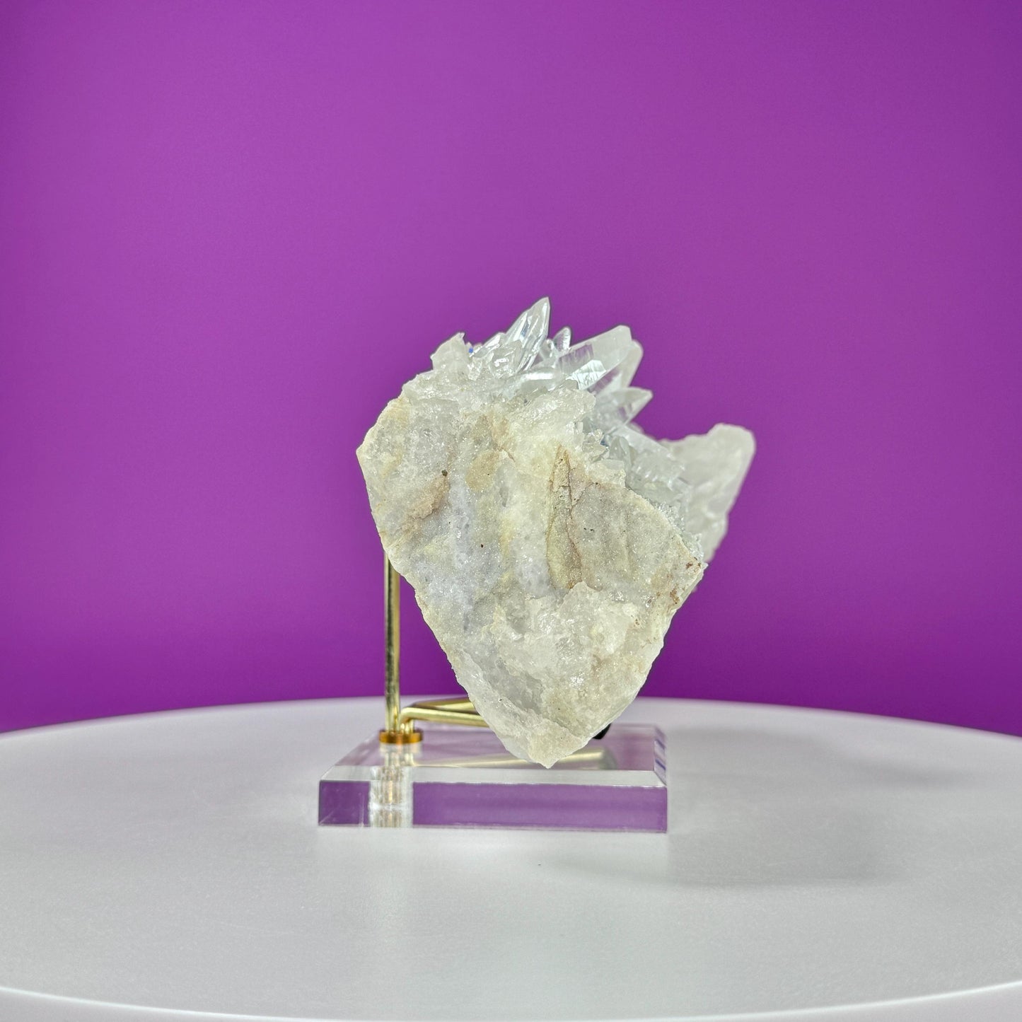 Tibet Quartz Cluster (Includes Gold Metal/Acrylic Stand)