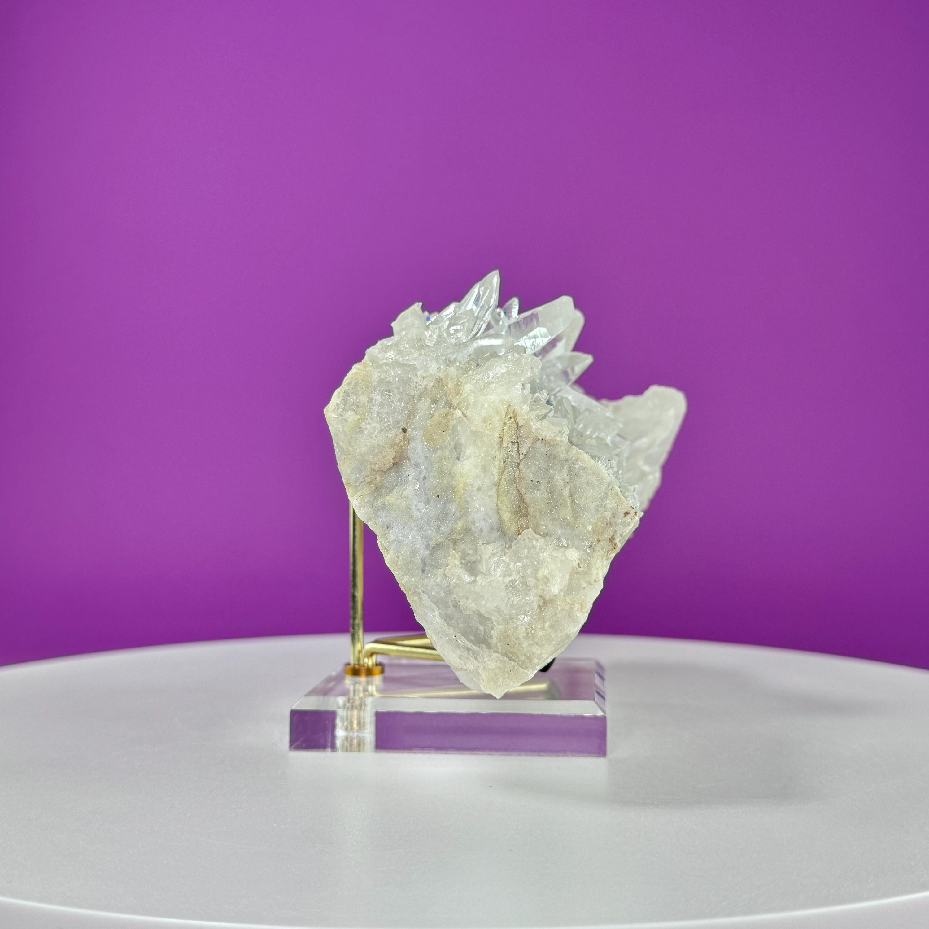 Tibet Quartz Cluster (Includes Gold Metal/Acrylic Stand)