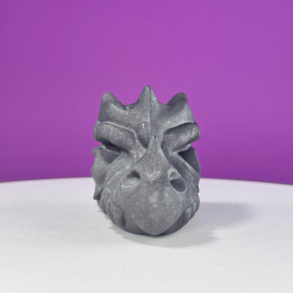 Shungite Dragon Head Carving – 260g Protective Stone Sculpture