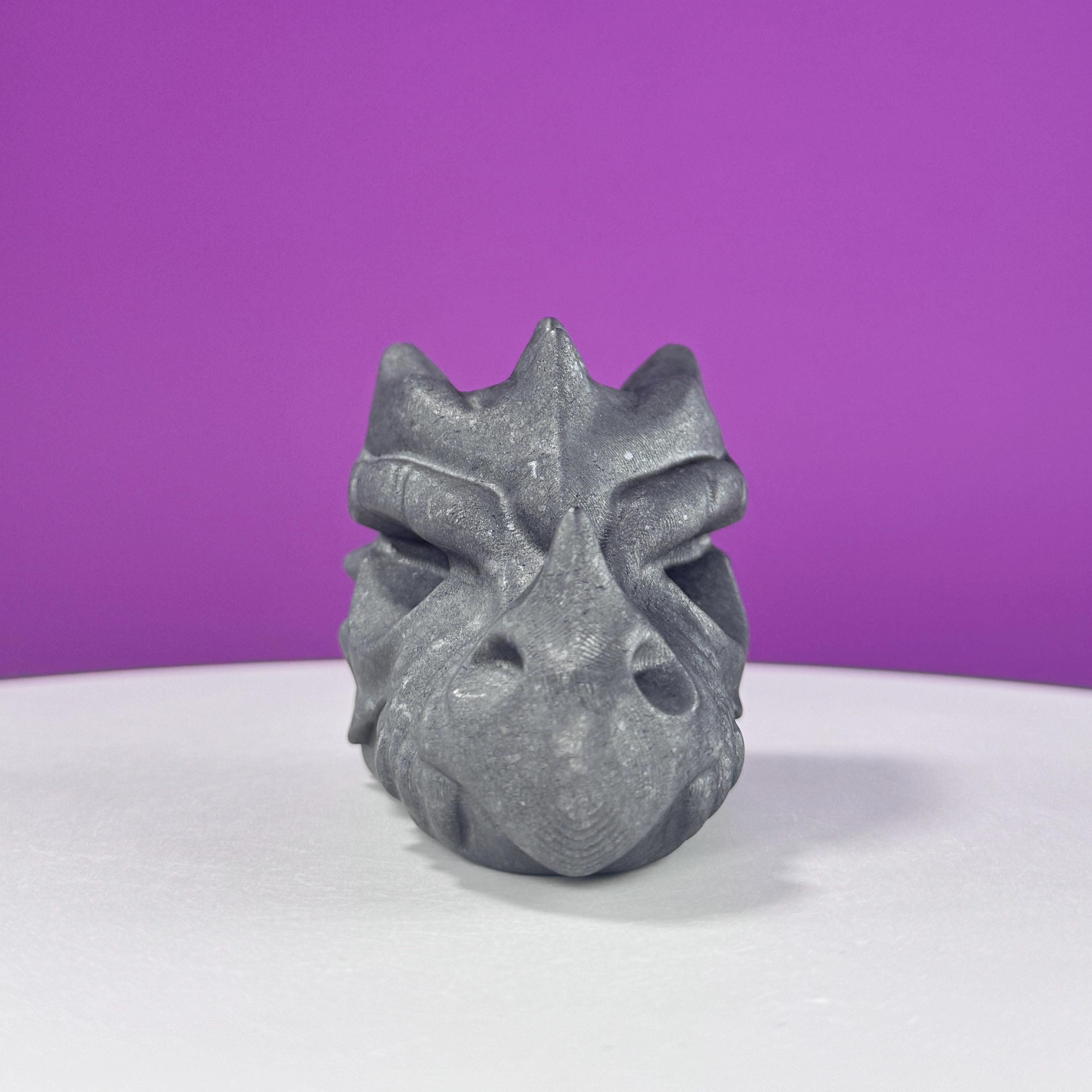 Shungite Dragon Head Carving – 260g Protective Stone Sculpture