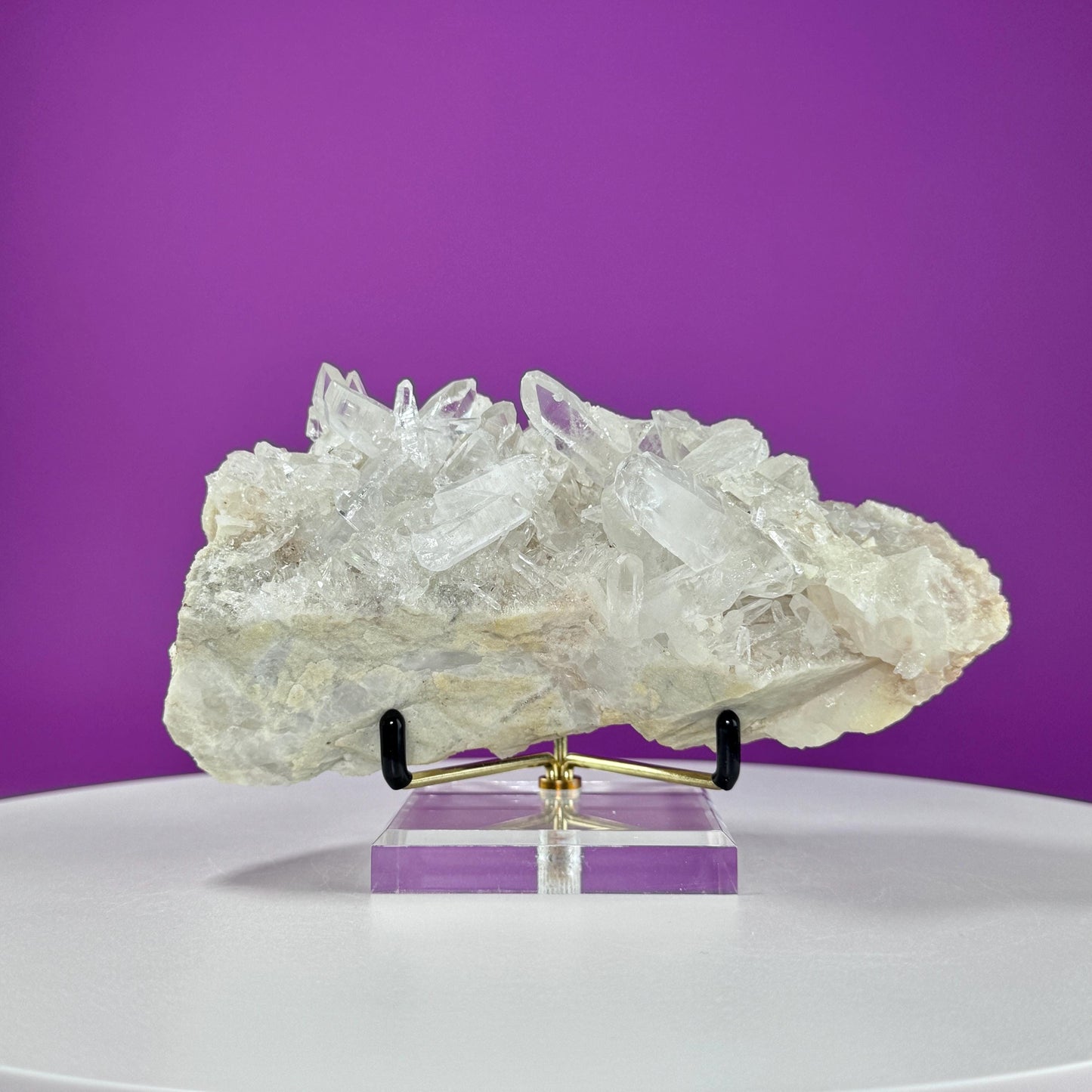 Tibet Quartz Cluster (Includes Gold Metal/Acrylic Stand)