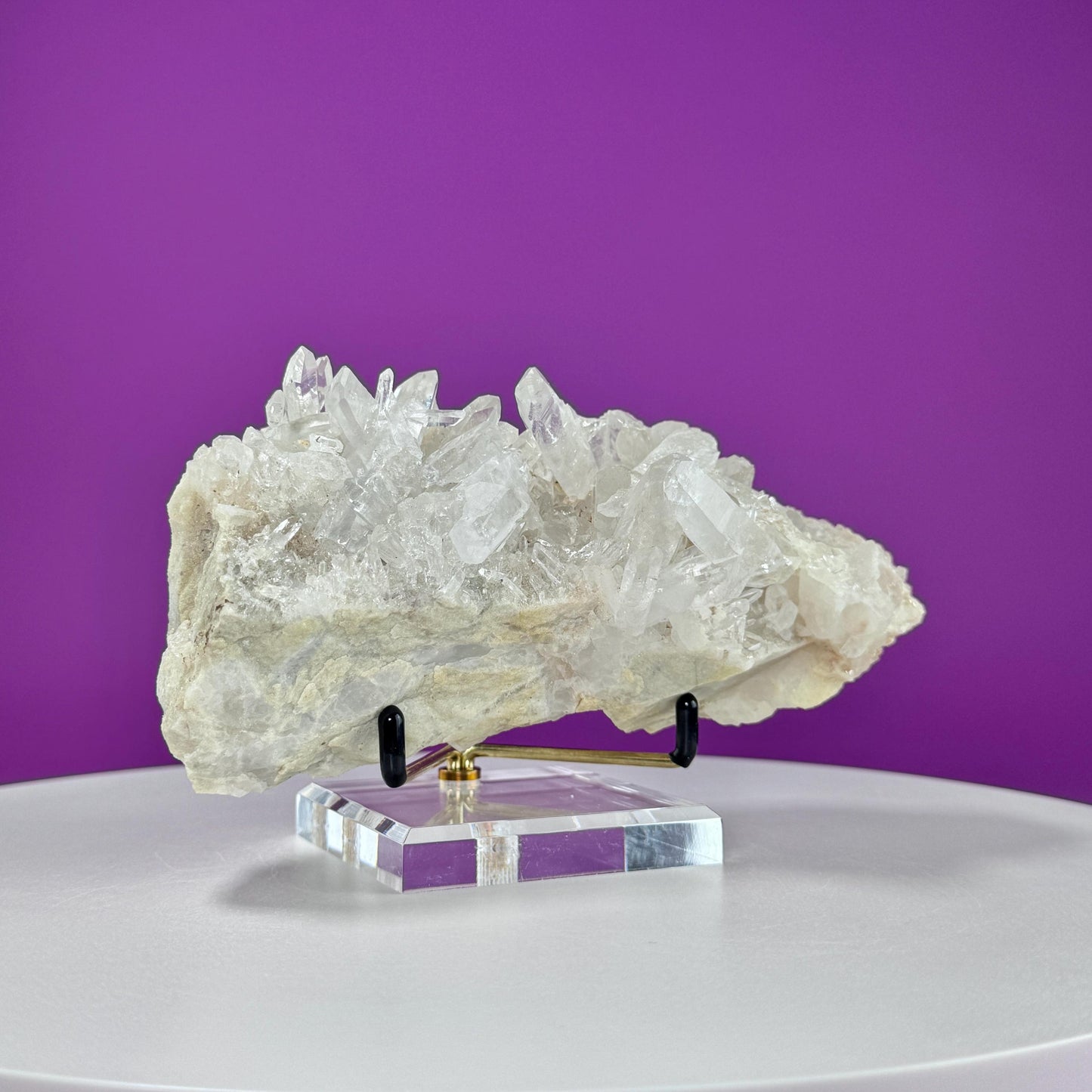 Tibet Quartz Cluster (Includes Gold Metal/Acrylic Stand)