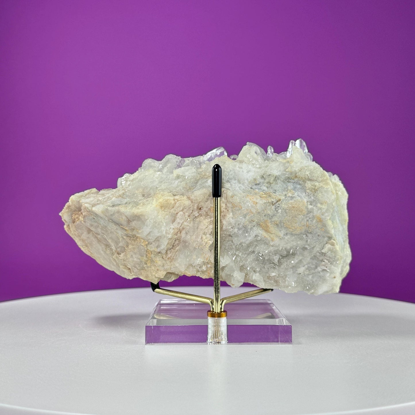 Tibet Quartz Cluster (Includes Gold Metal/Acrylic Stand)