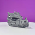Shungite Dragon Head Carving – 260g Protective Stone Sculpture