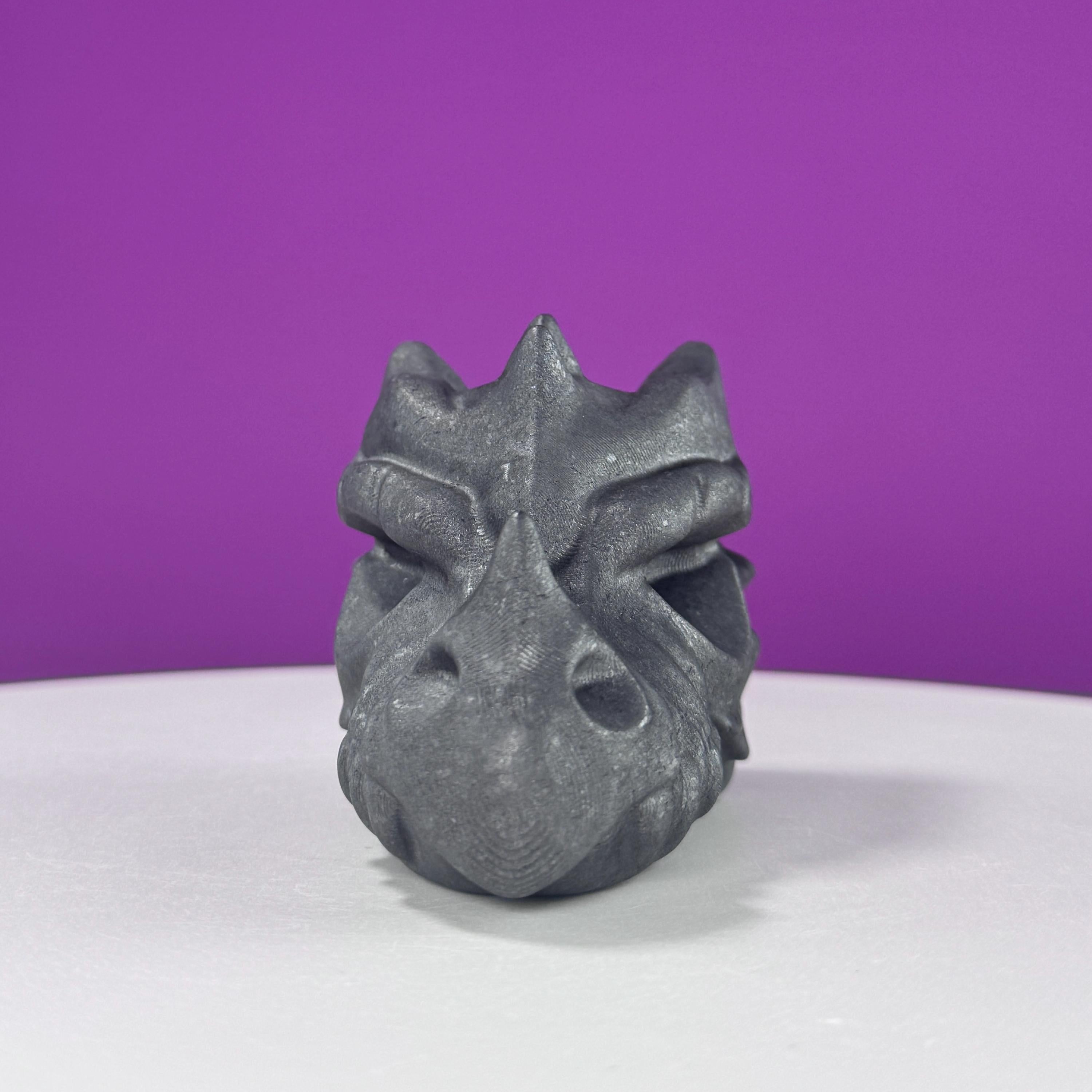 Shungite Dragon Head Carving – 260g Protective Stone Sculpture