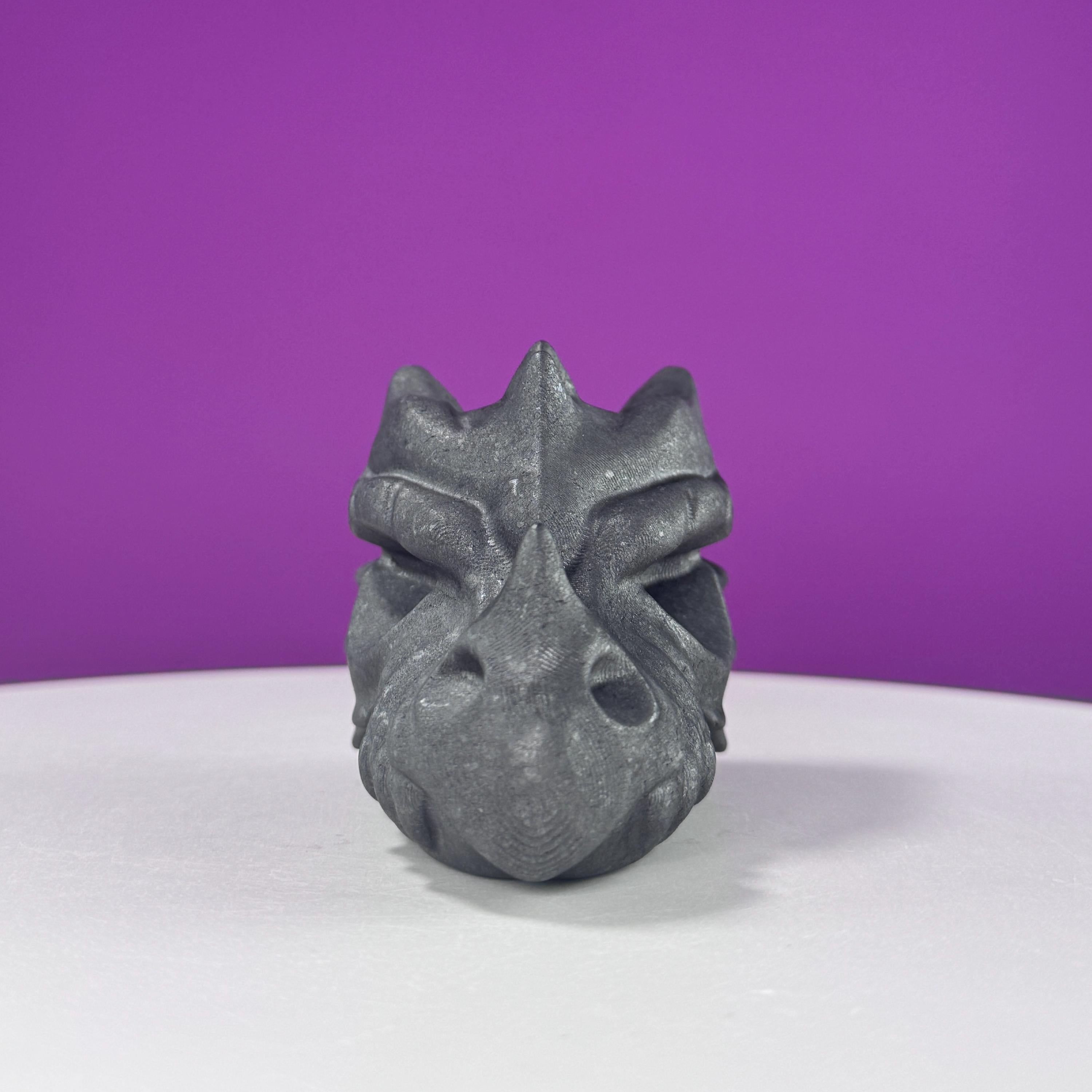 Shungite Dragon Head Carving – 260g Protective Stone Sculpture