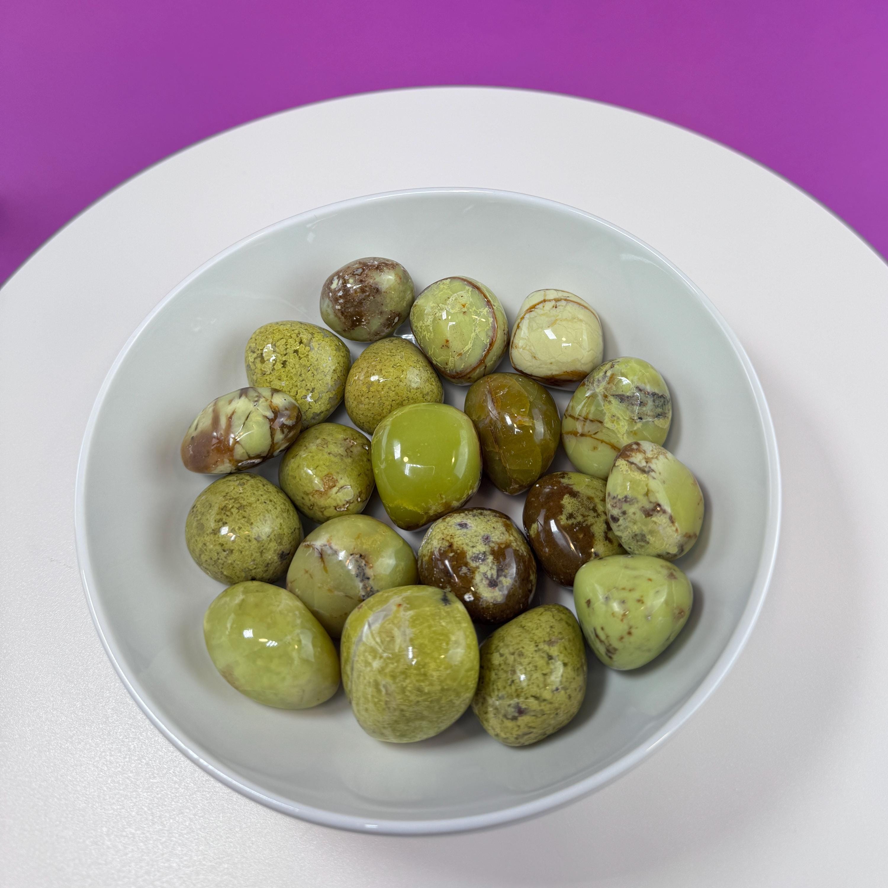 Green Opal Tumbled Stones