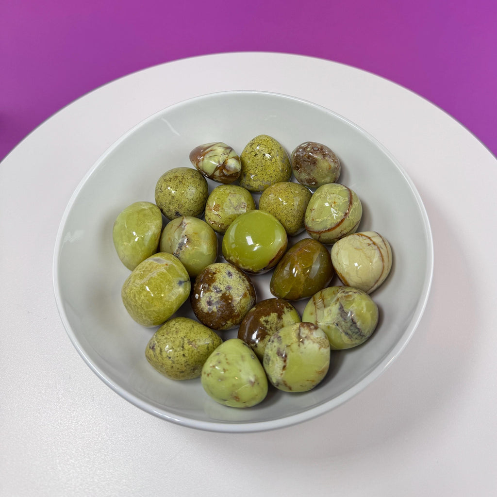 Green Opal Tumbled Stones