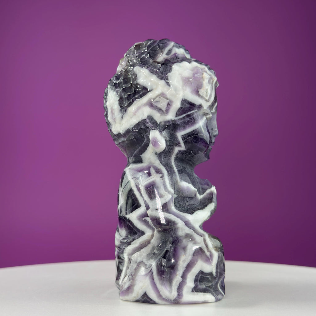Dream Amethyst Baby Buddha – 1015g Collector Carving