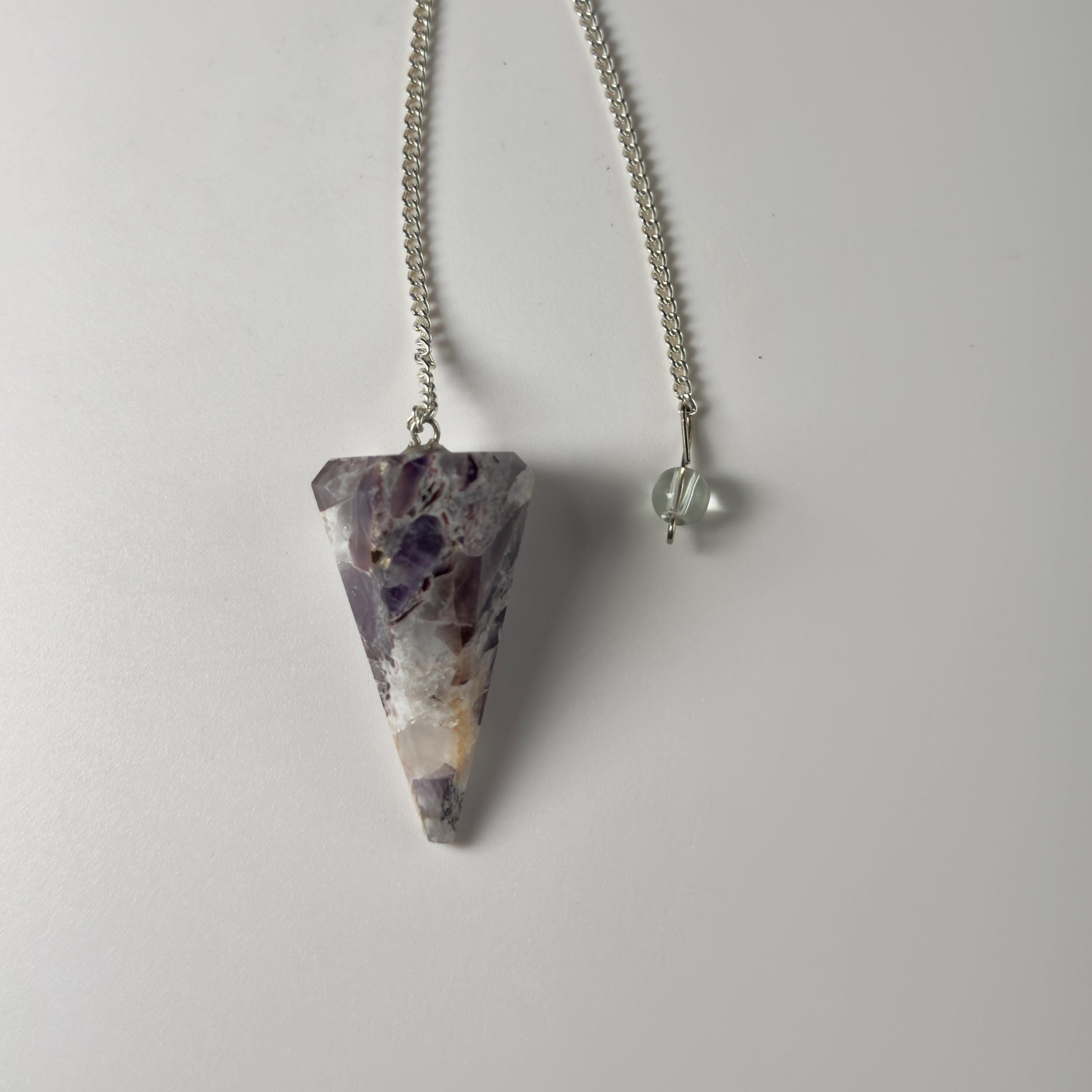 Pendulums: Ruby Zoisite (UV Reactive), Rainbow Moonstone, Dream Amethyst