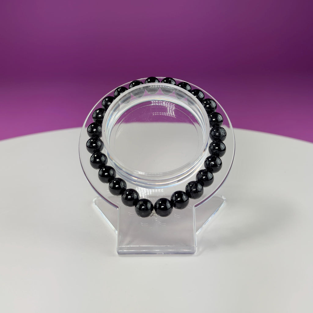 Black Tourmaline Bracelet-8 Millimeter Beads
