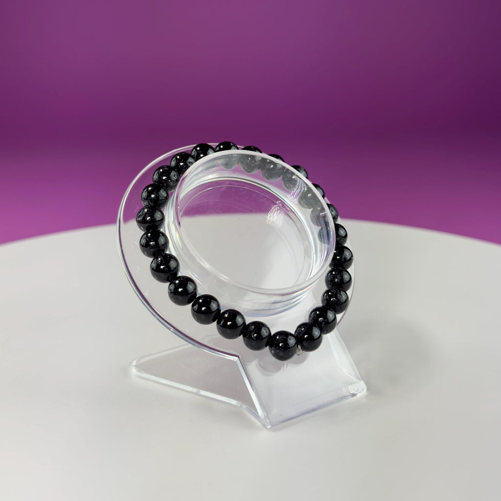 Black Tourmaline Bracelet-8 Millimeter Beads