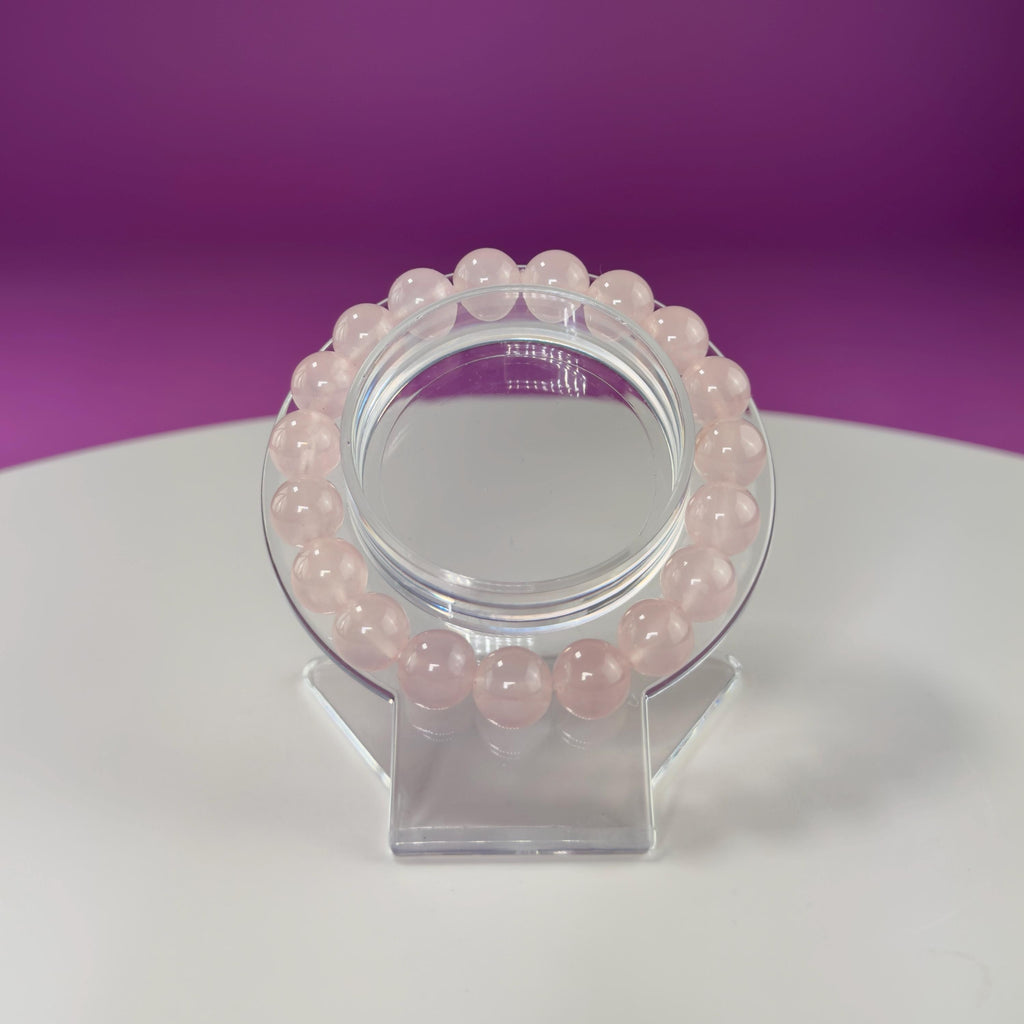 Rose Quartz Bracelet-10 Millimeter Beads
