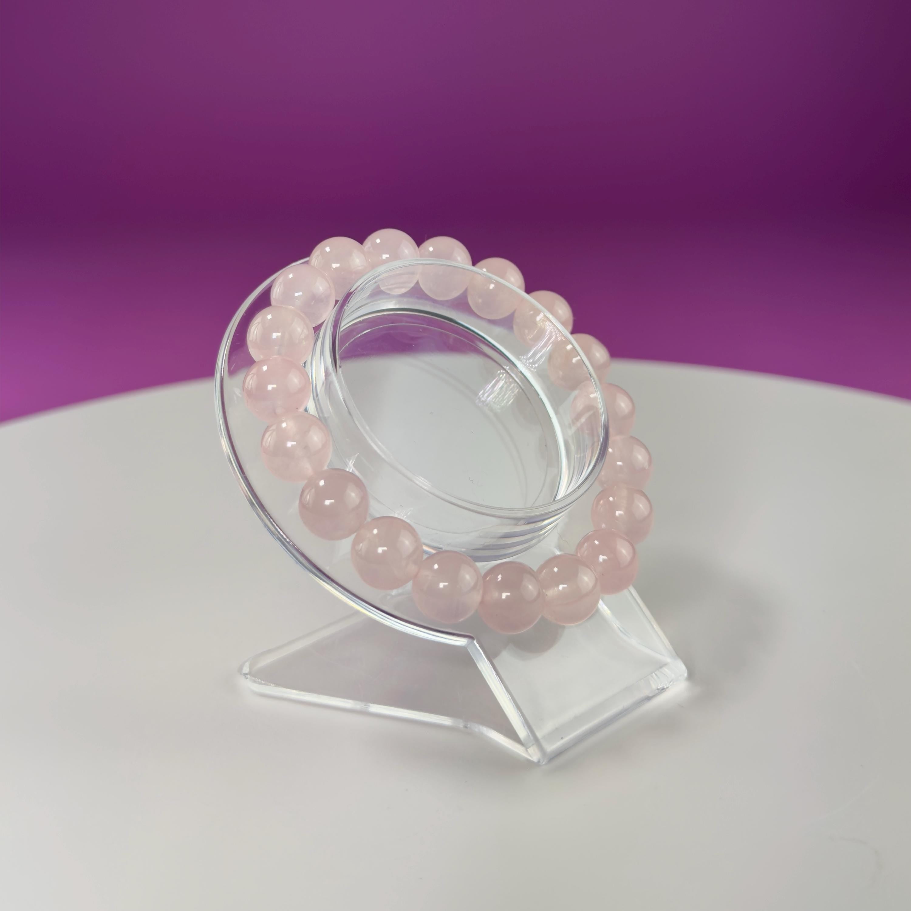 Rose Quartz Bracelet-10 Millimeter Beads