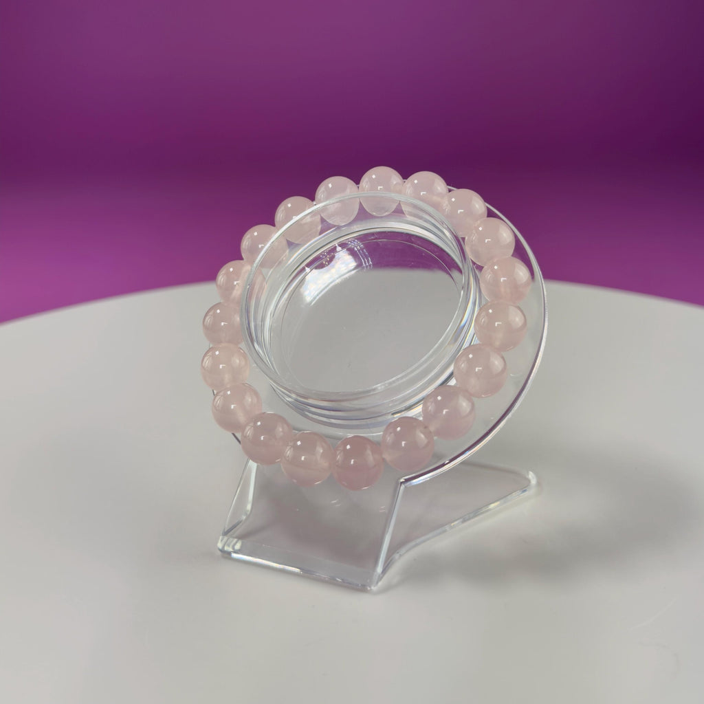 Rose Quartz Bracelet-10 Millimeter Beads