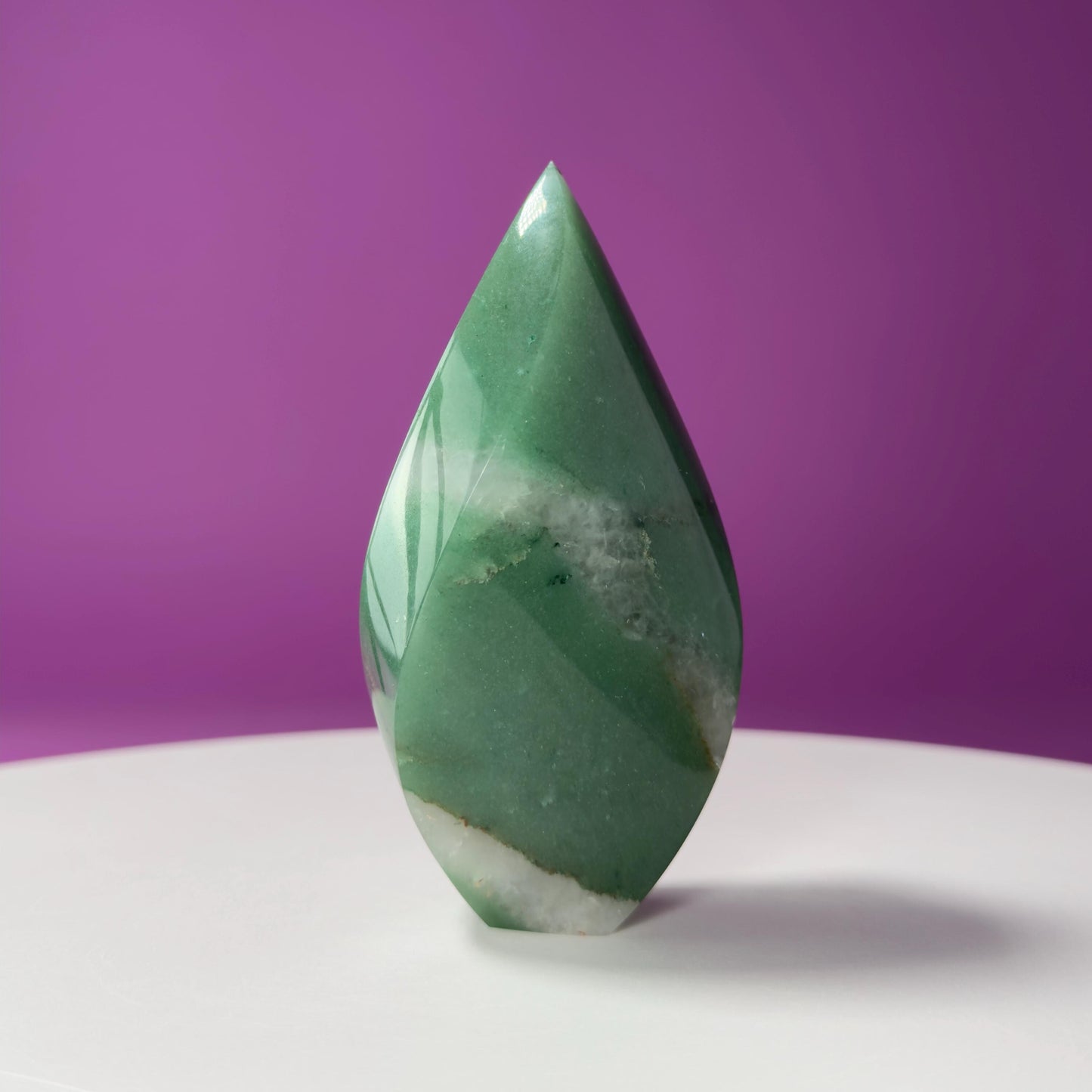 Aventurine Flame Carving (Brazil)
