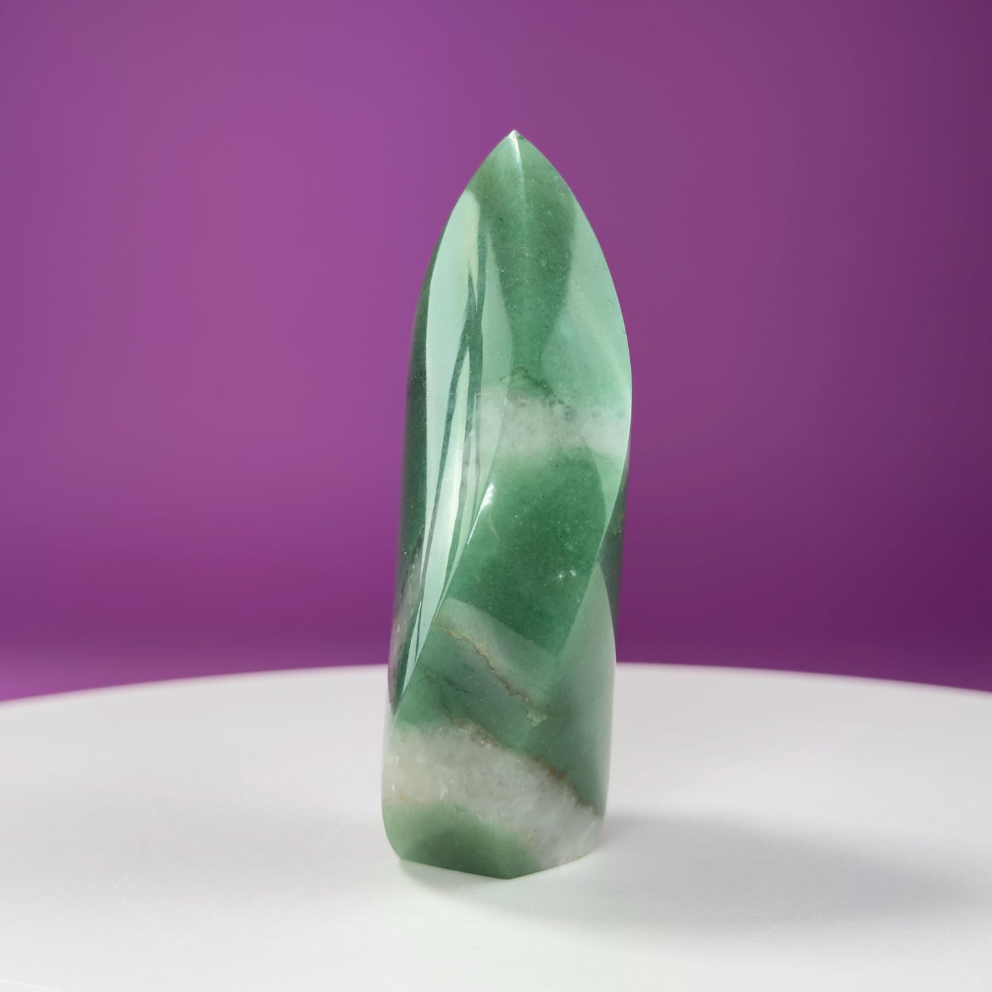 Aventurine Flame Carving (Brazil)