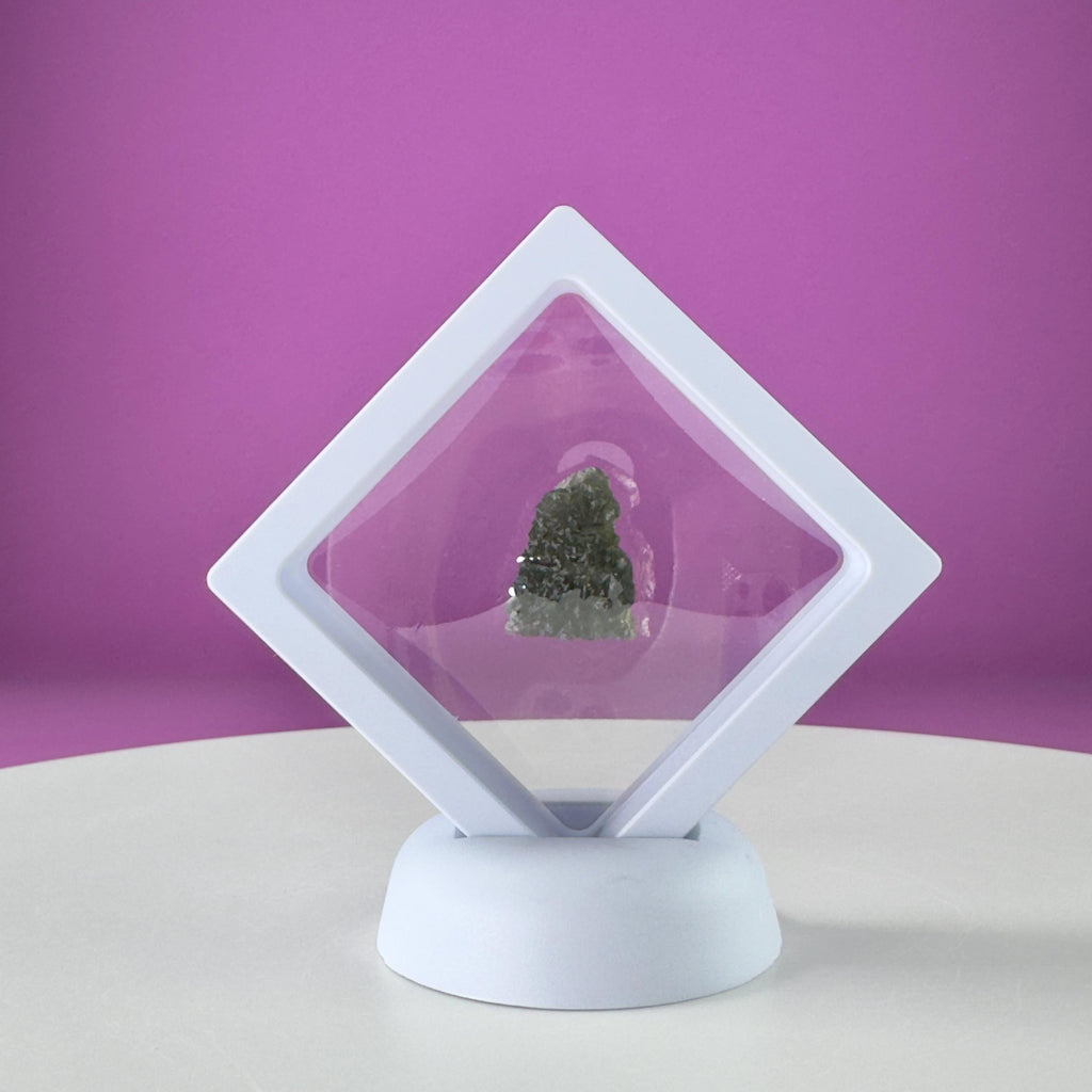 Moldavite Specimen (Chlum, Czech Republic) (Includes Display Box)