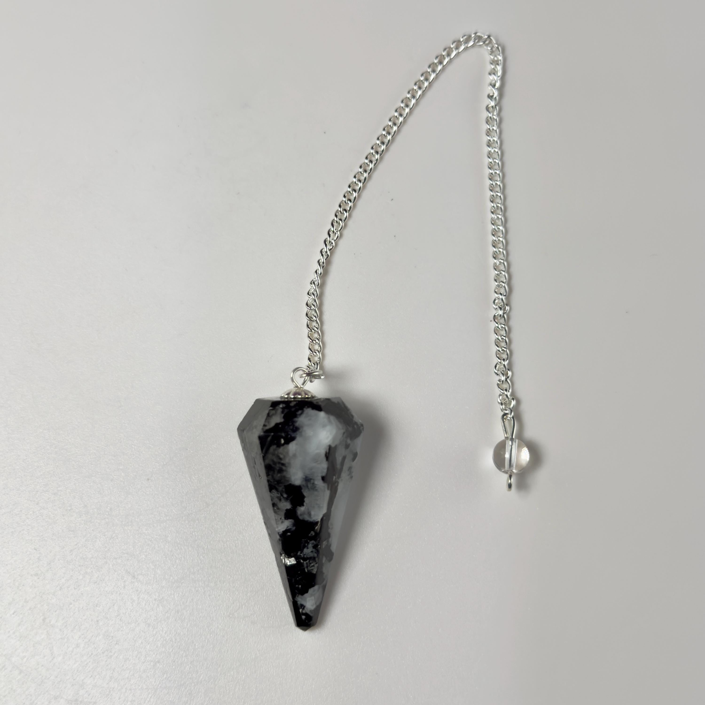 Pendulums: Ruby Zoisite (UV Reactive), Rainbow Moonstone, Dream Amethyst