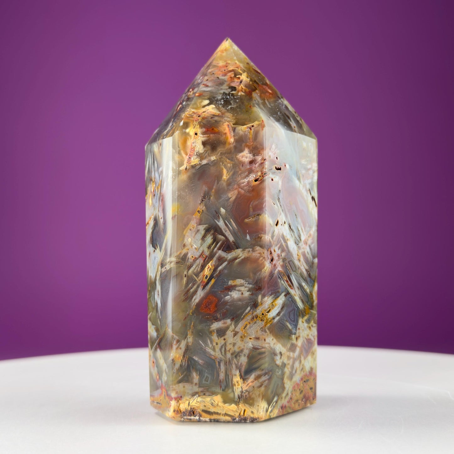 Sagenite Agate Tower (Brazil)