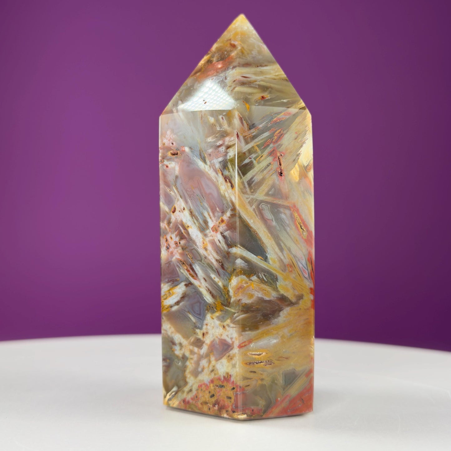 Sagenite Agate Tower (Brazil)