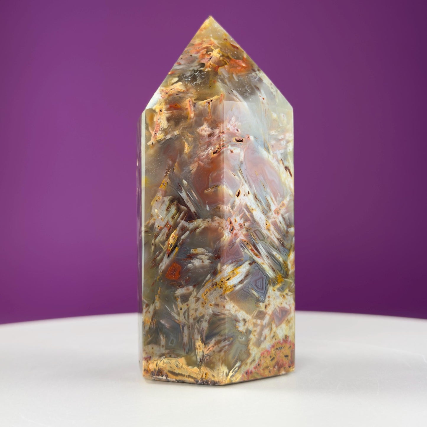 Sagenite Agate Tower (Brazil)