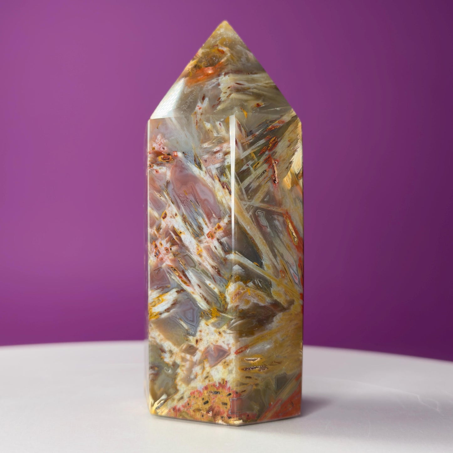 Sagenite Agate Tower (Brazil)