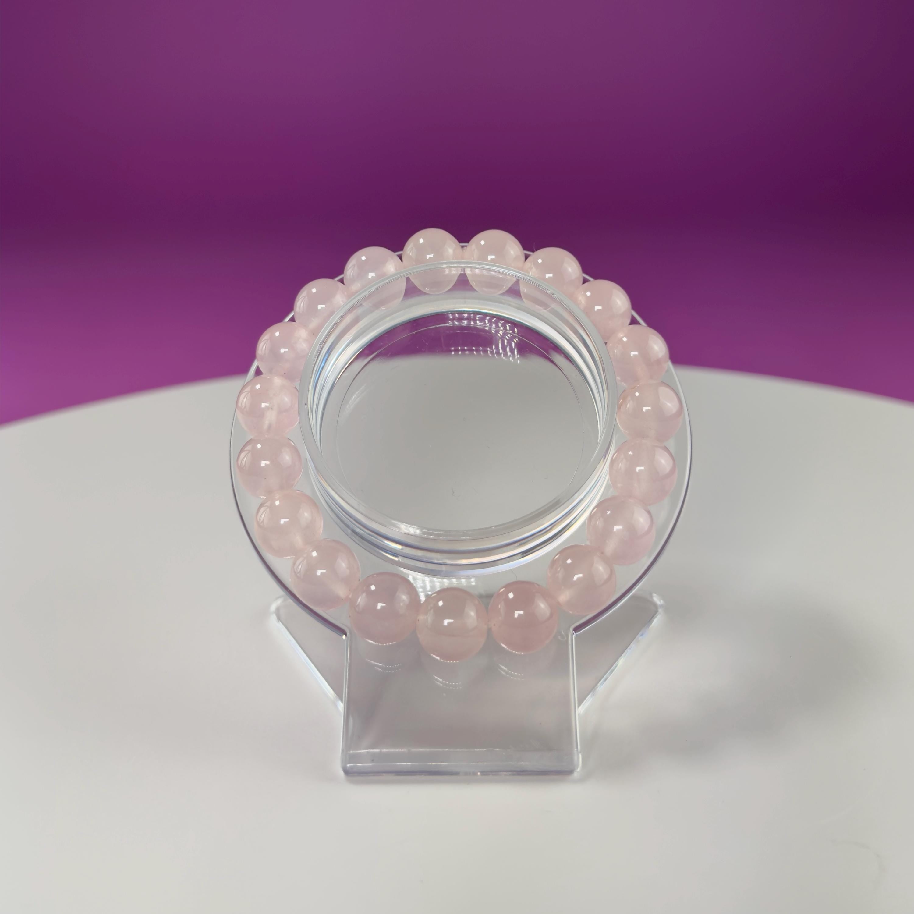 Rose Quartz Bracelet-10 Millimeter Beads