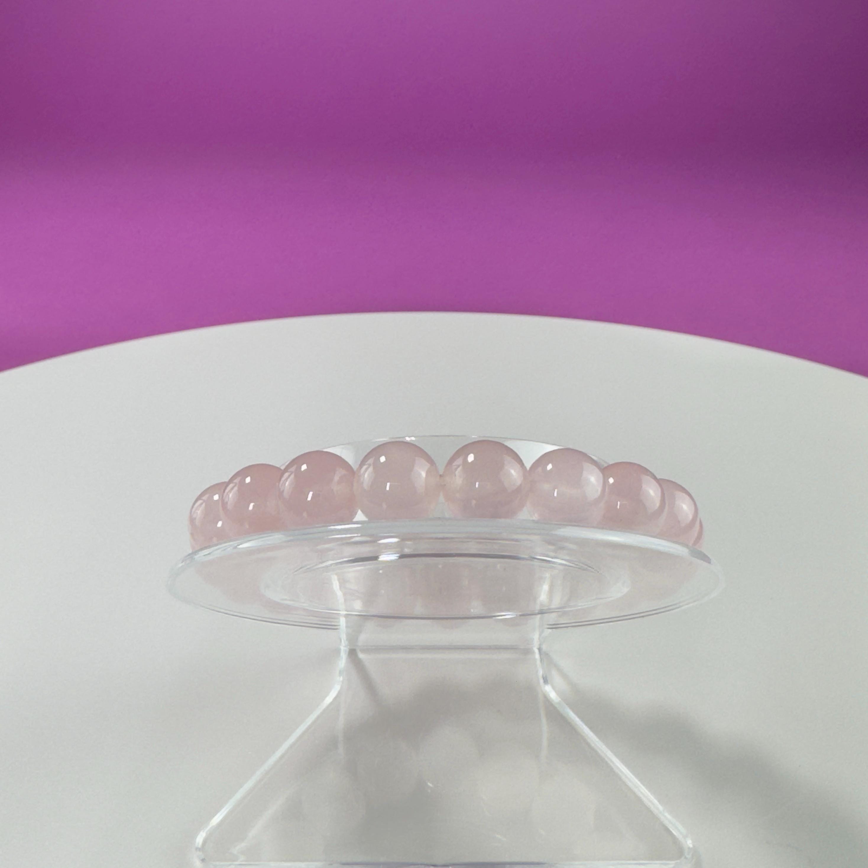 Rose Quartz Bracelet-10 Millimeter Beads