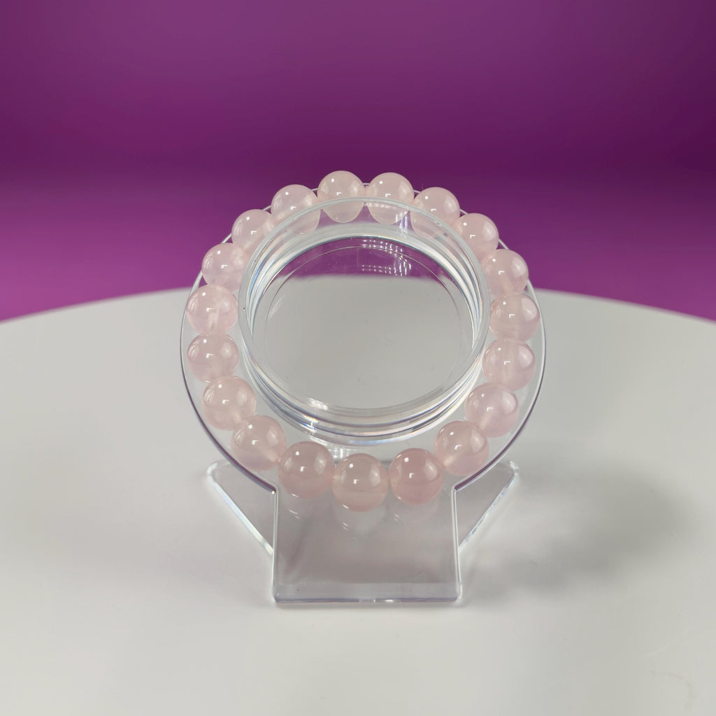 Rose Quartz Bracelet-10 Millimeter Beads