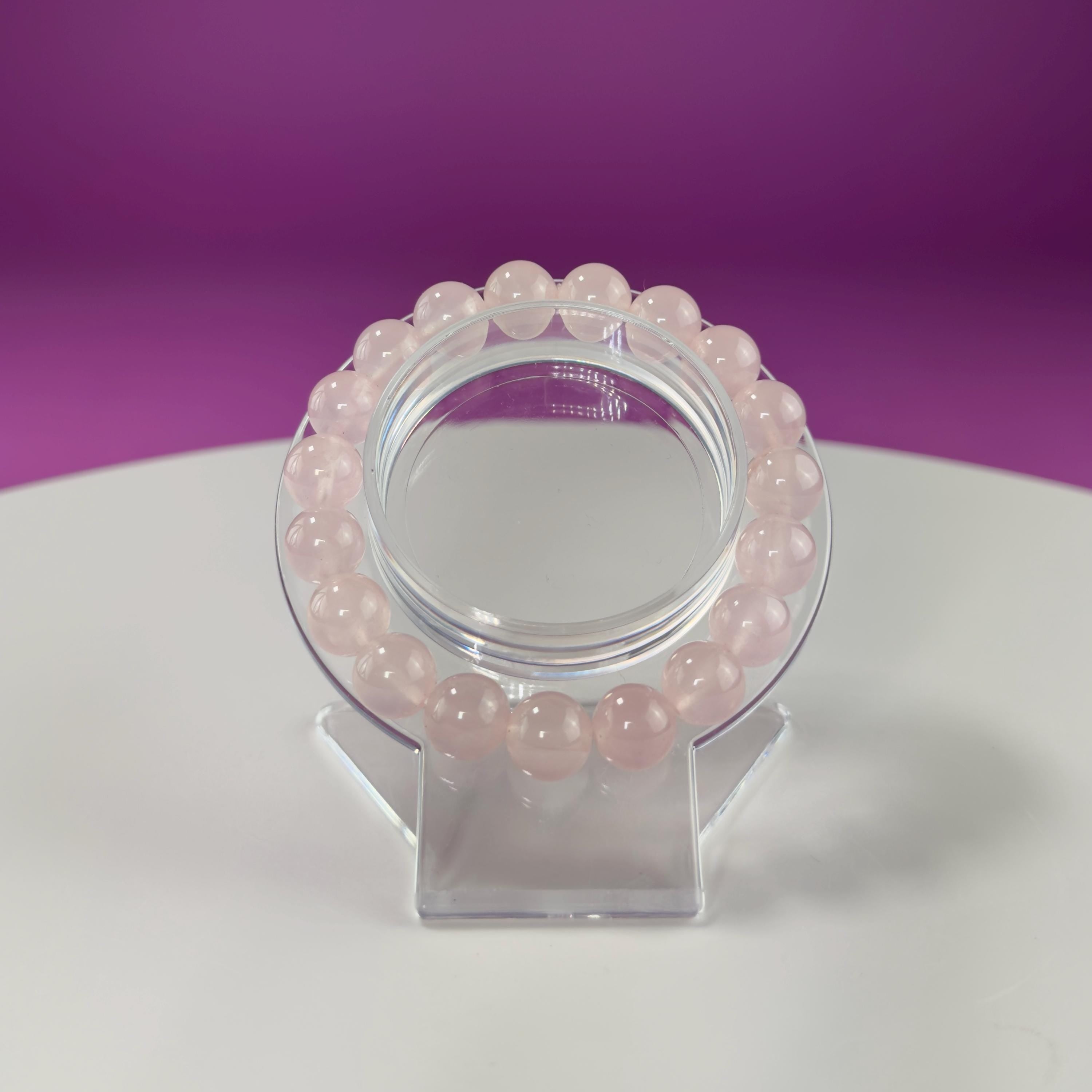 Rose Quartz Bracelet-10 Millimeter Beads
