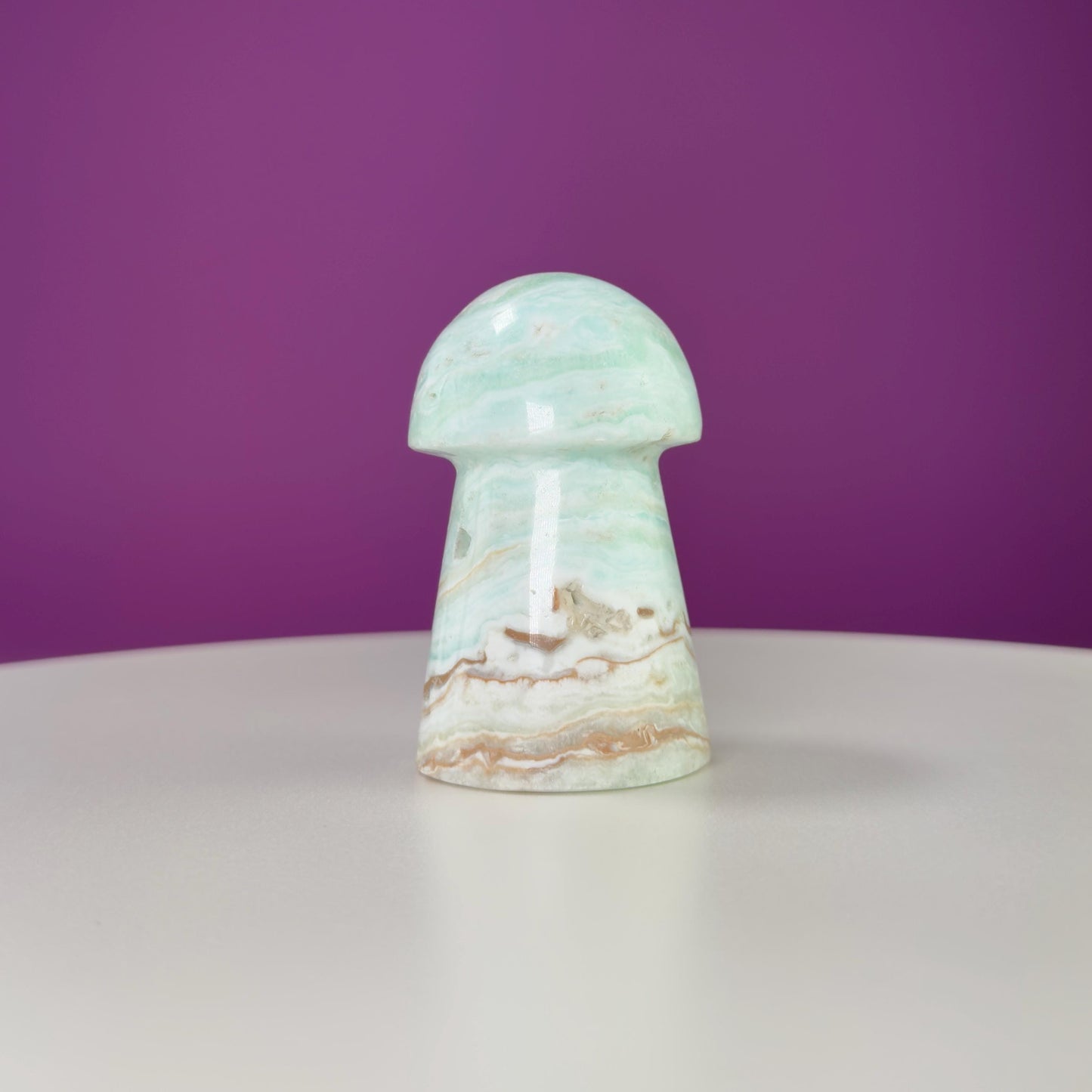 Caribbean Calcite Mushroom Carving