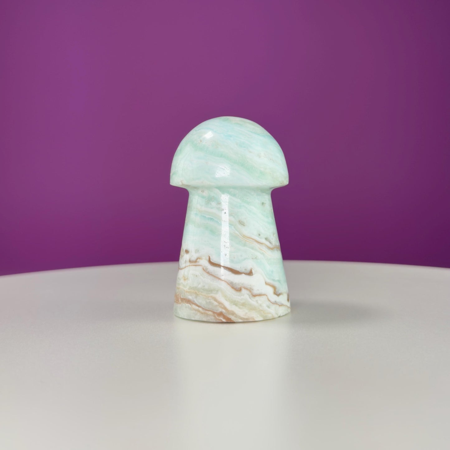 Caribbean Calcite Mushroom Carving