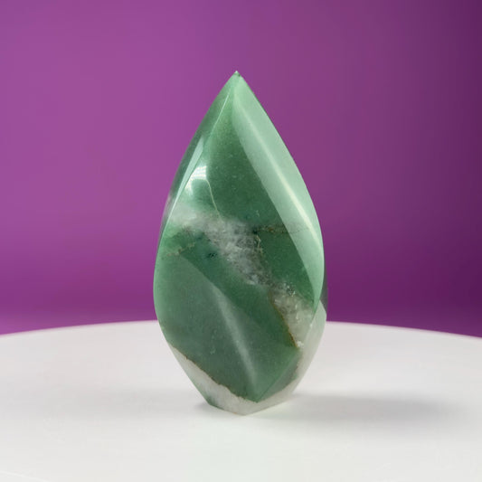 Aventurine Flame Carving (Brazil)