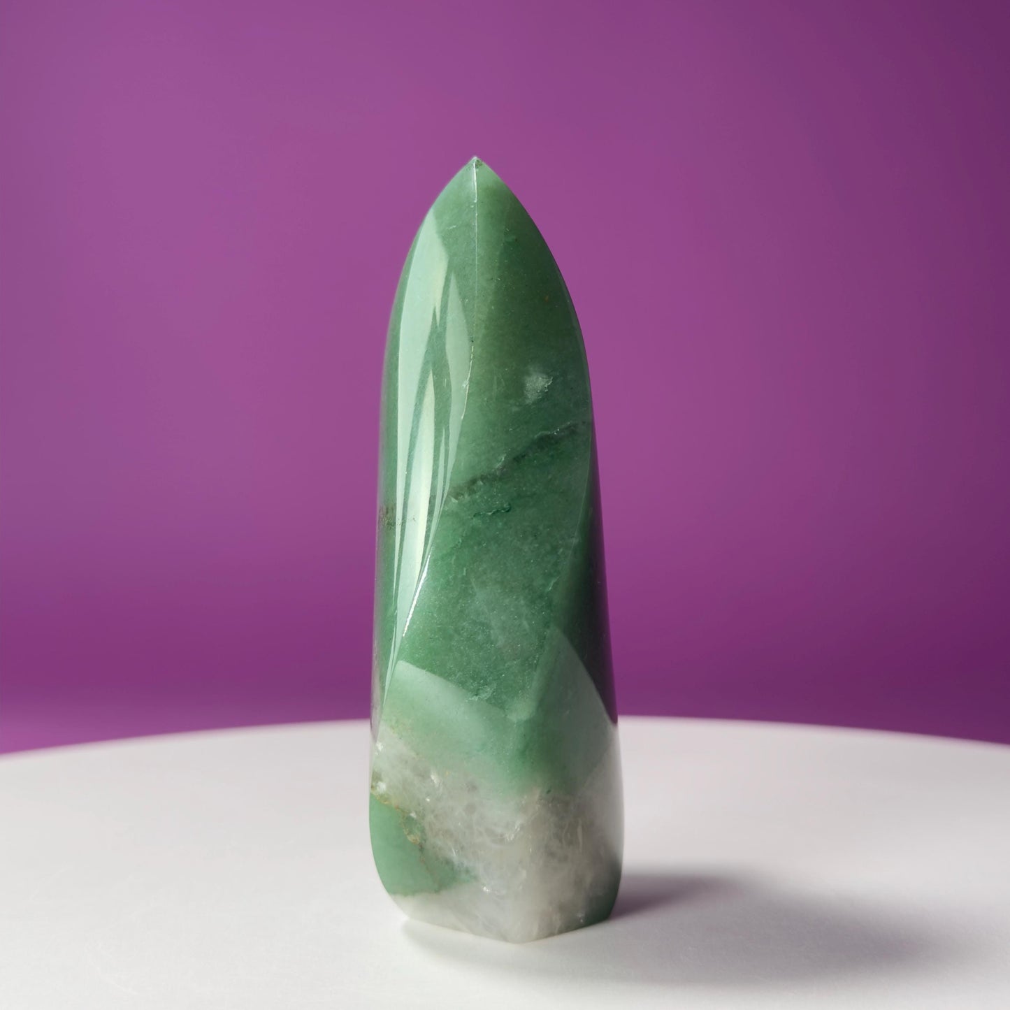 Aventurine Flame Carving (Brazil)