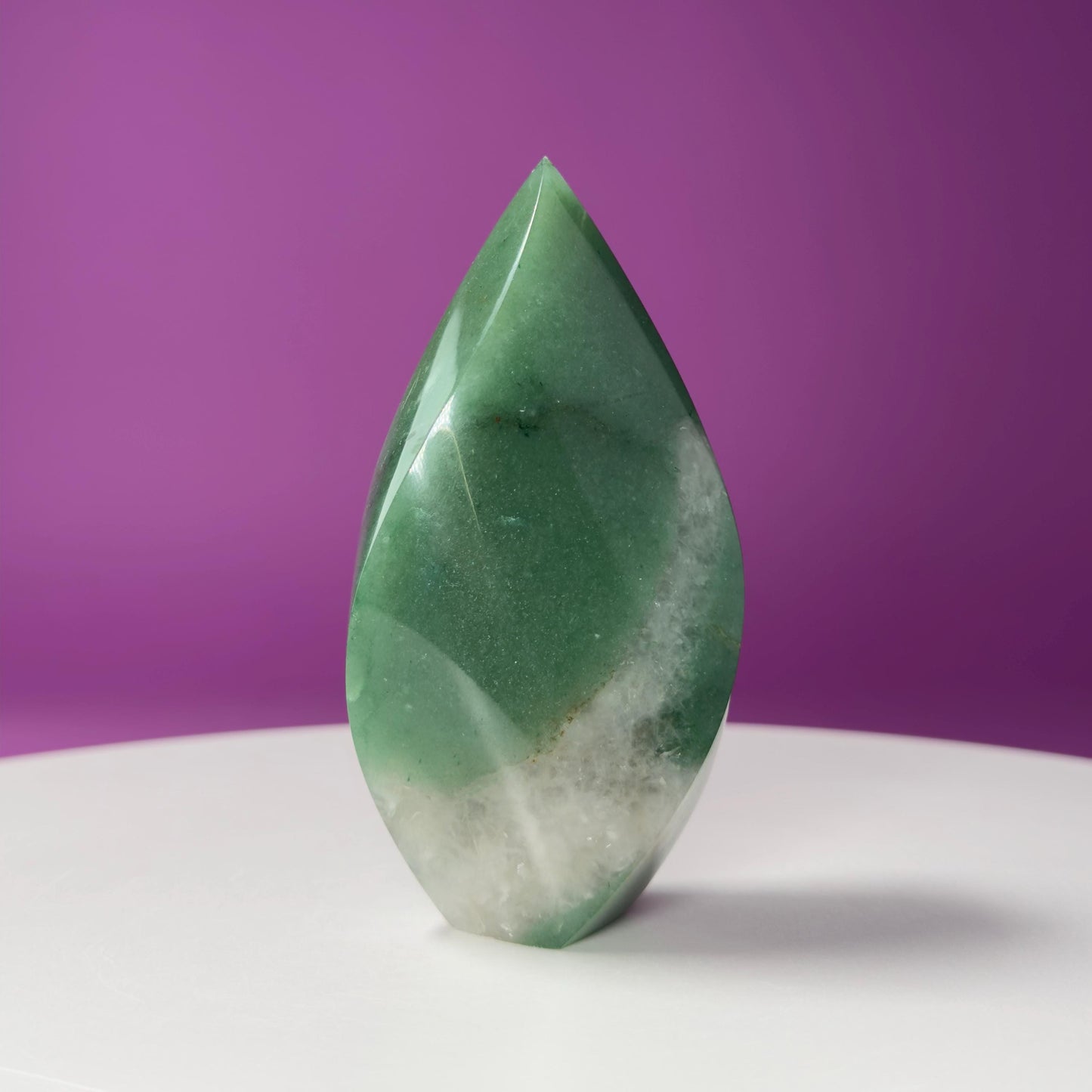 Aventurine Flame Carving (Brazil)