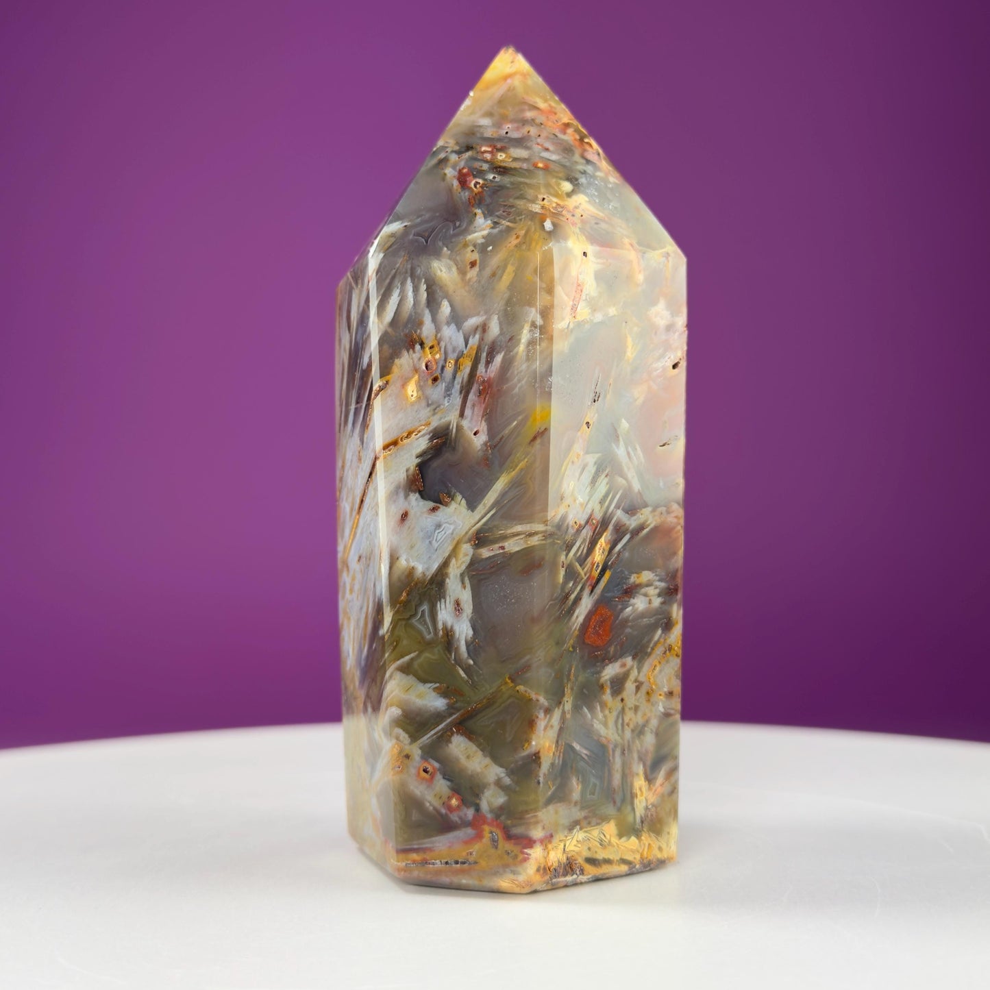 Sagenite Agate Tower (Brazil)